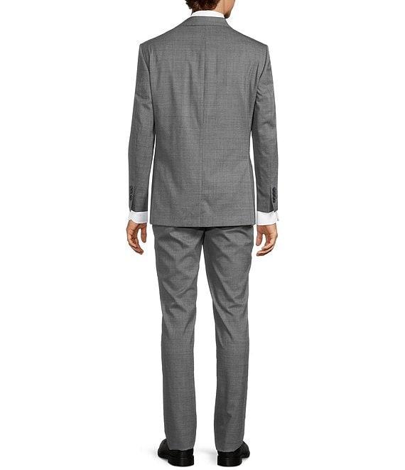 Hickey Freeman Classic Fit Flat Front Tonal Windowpane 2 Piece Suit Product Image
