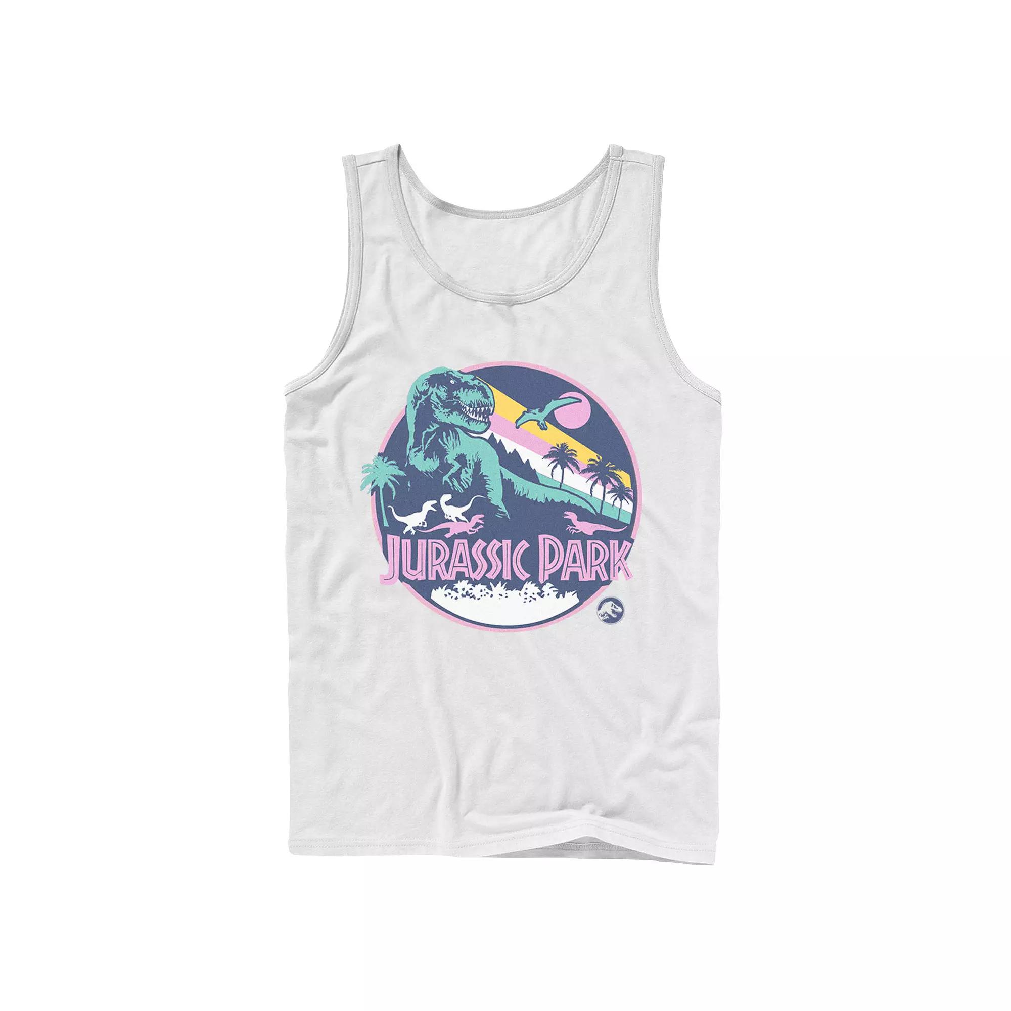 Men's Jurassic Park Retro Rex Scene Tank Top,  Product Image