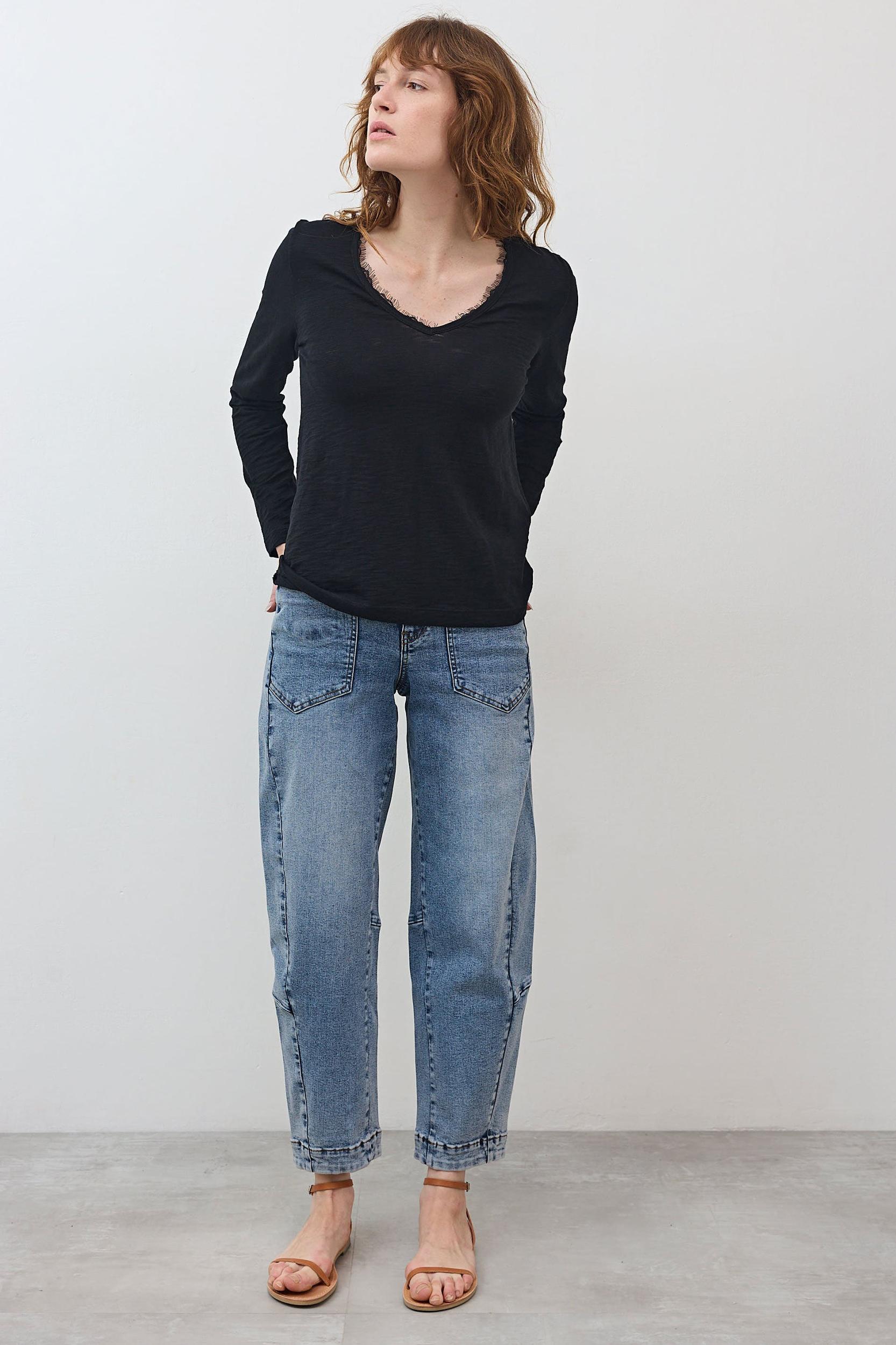 Out from Under Lace Trim Long Sleeve Product Image