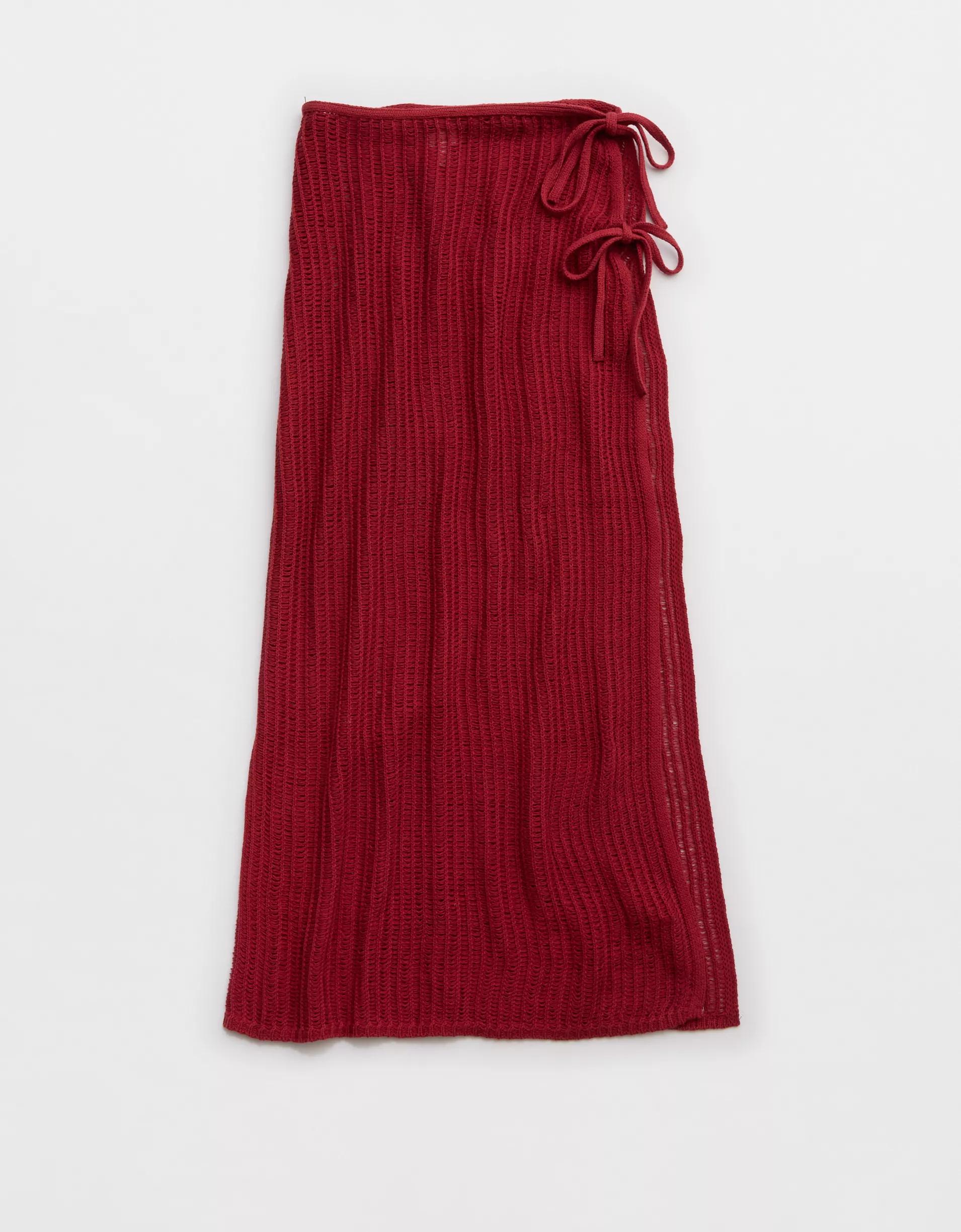 Aerie Crochet Wrap Sarong Product Image