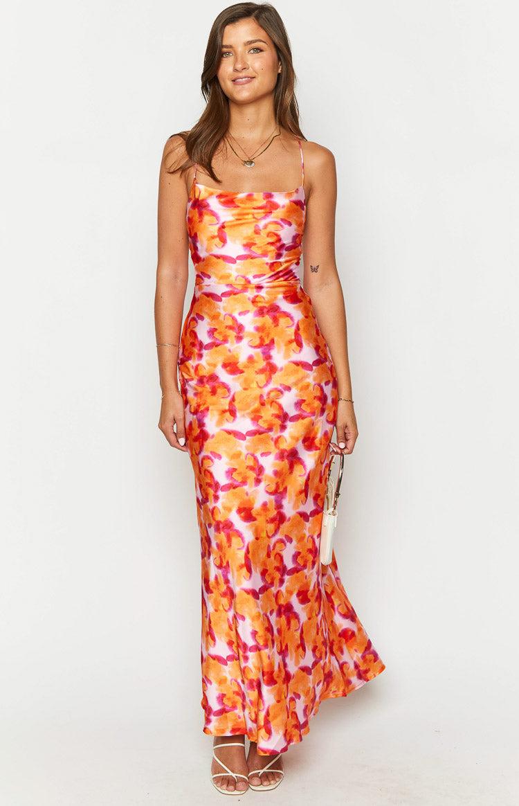 Everly Azalea Pink Print Midi Dress Baby Product Image