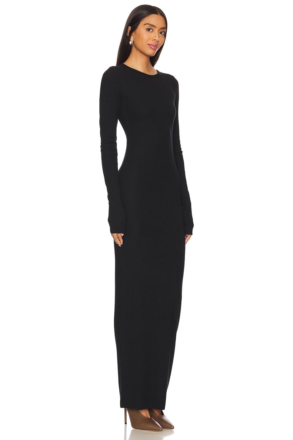 Long Sleeve Crewneck Maxi Dress Eterne Product Image