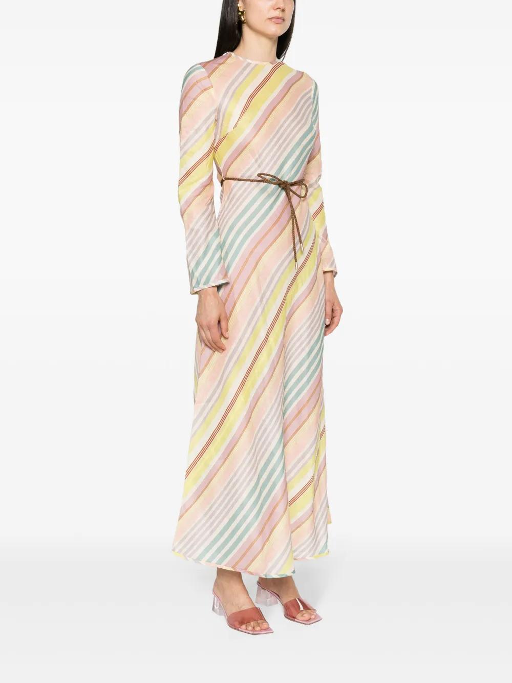 Halliday striped midi dress Product Image