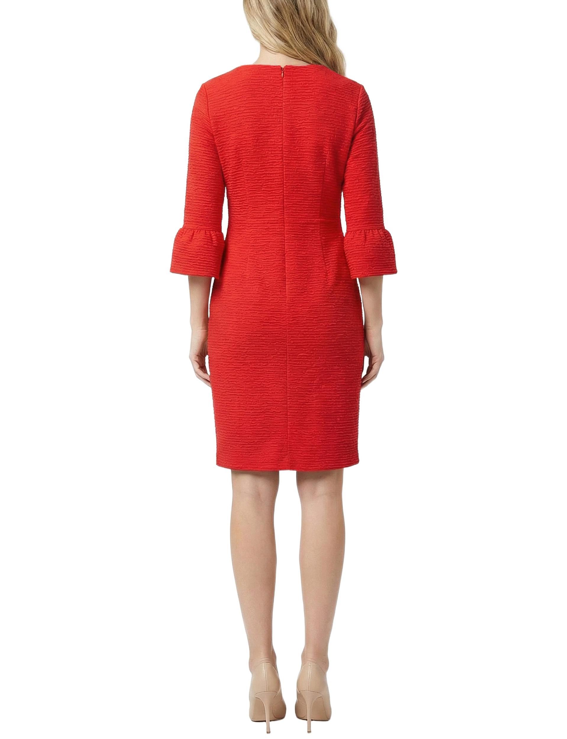 NY Collection Petite 3/4 Sleeve Pearl Detail Dress Product Image