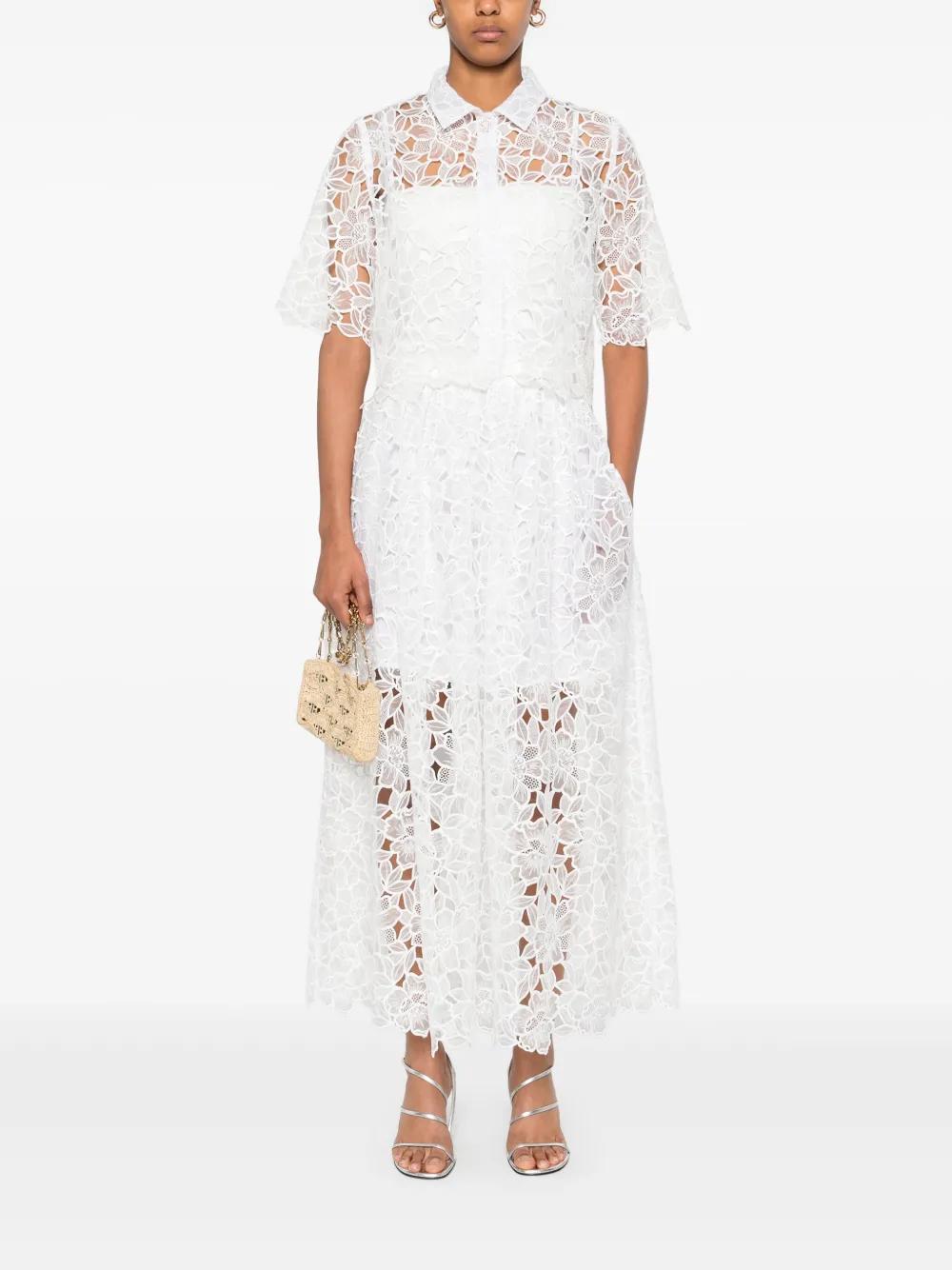 floral-lace maxi skirt Product Image