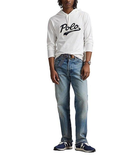 Polo Ralph Lauren Logo Jersey Long Sleeve Hooded T-Shirt Product Image