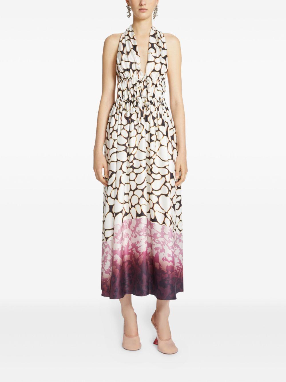 abstract-print maxi dress Product Image