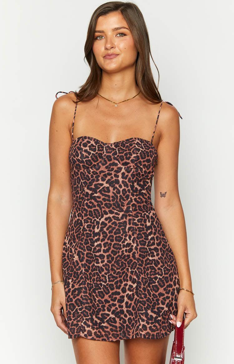 Penny Lane Leopard Print Mini Dress Girls Product Image