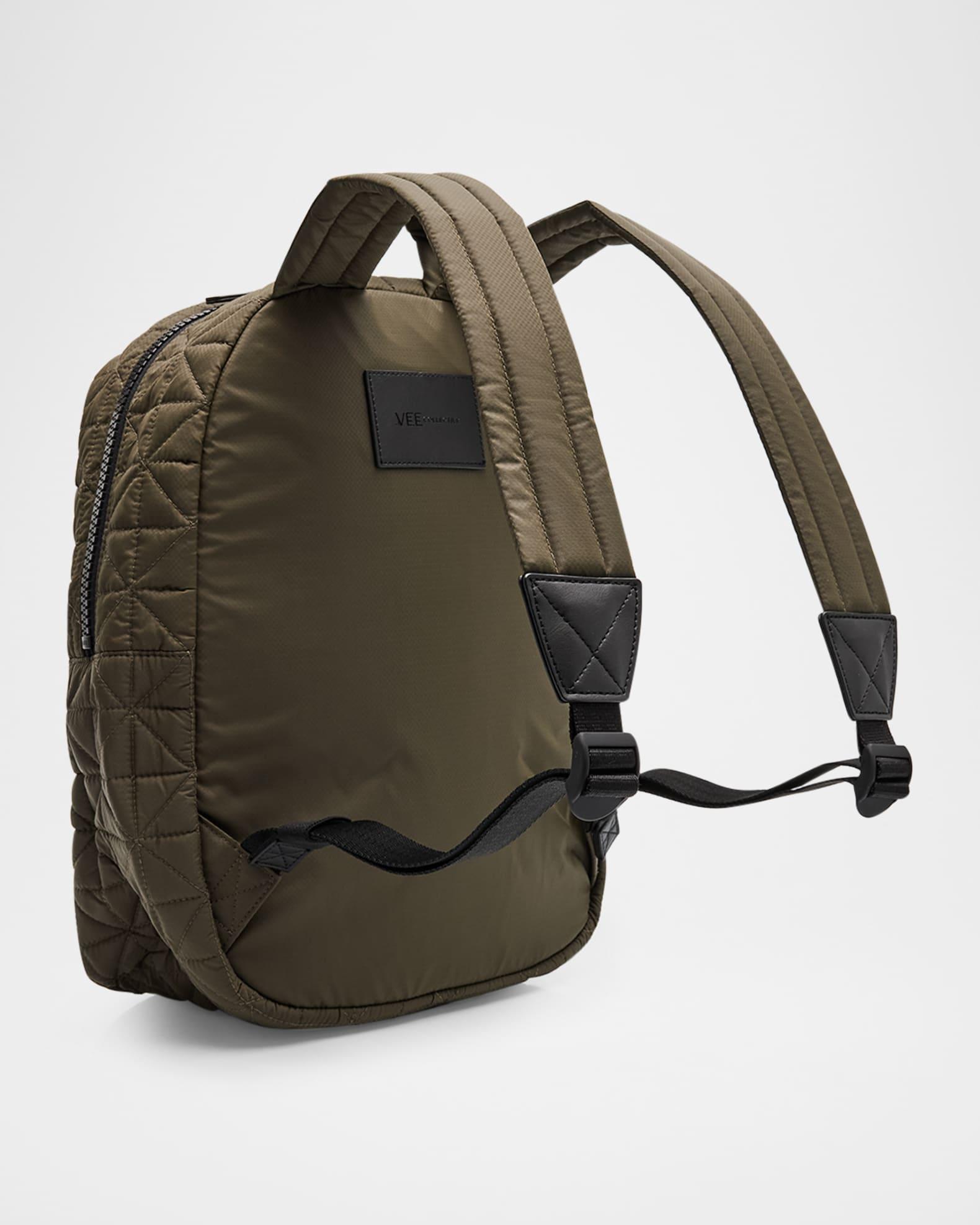 Recycled Nylon & Vegan Leather Backpack  Product Image