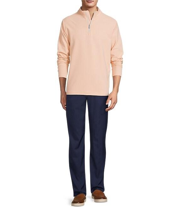 Roundtree & Yorke Performance Long Sleeve Performance Solid Quarter Zip Pullover Product Image