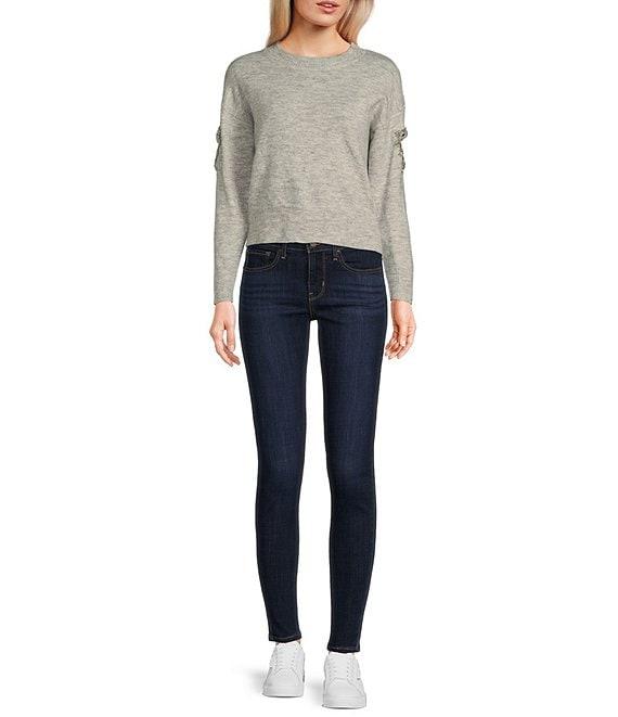 Evolutionary Long Sleeve Heart Cut-Out Pullover Sweater Product Image