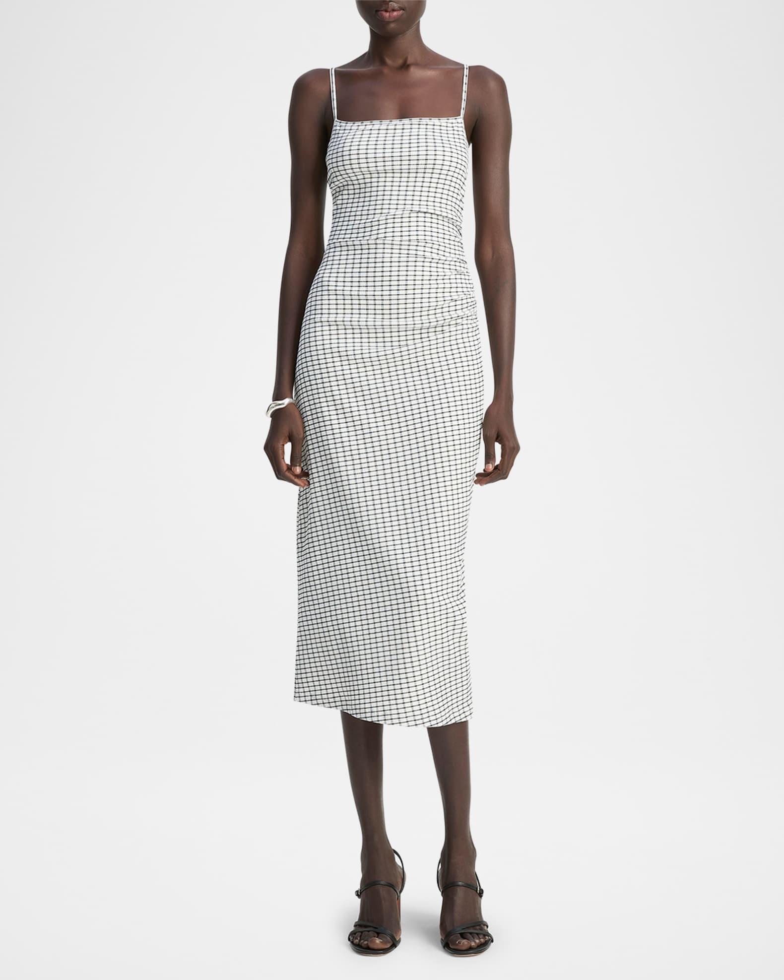 Check Side-Ruched Tank Dress Product Image