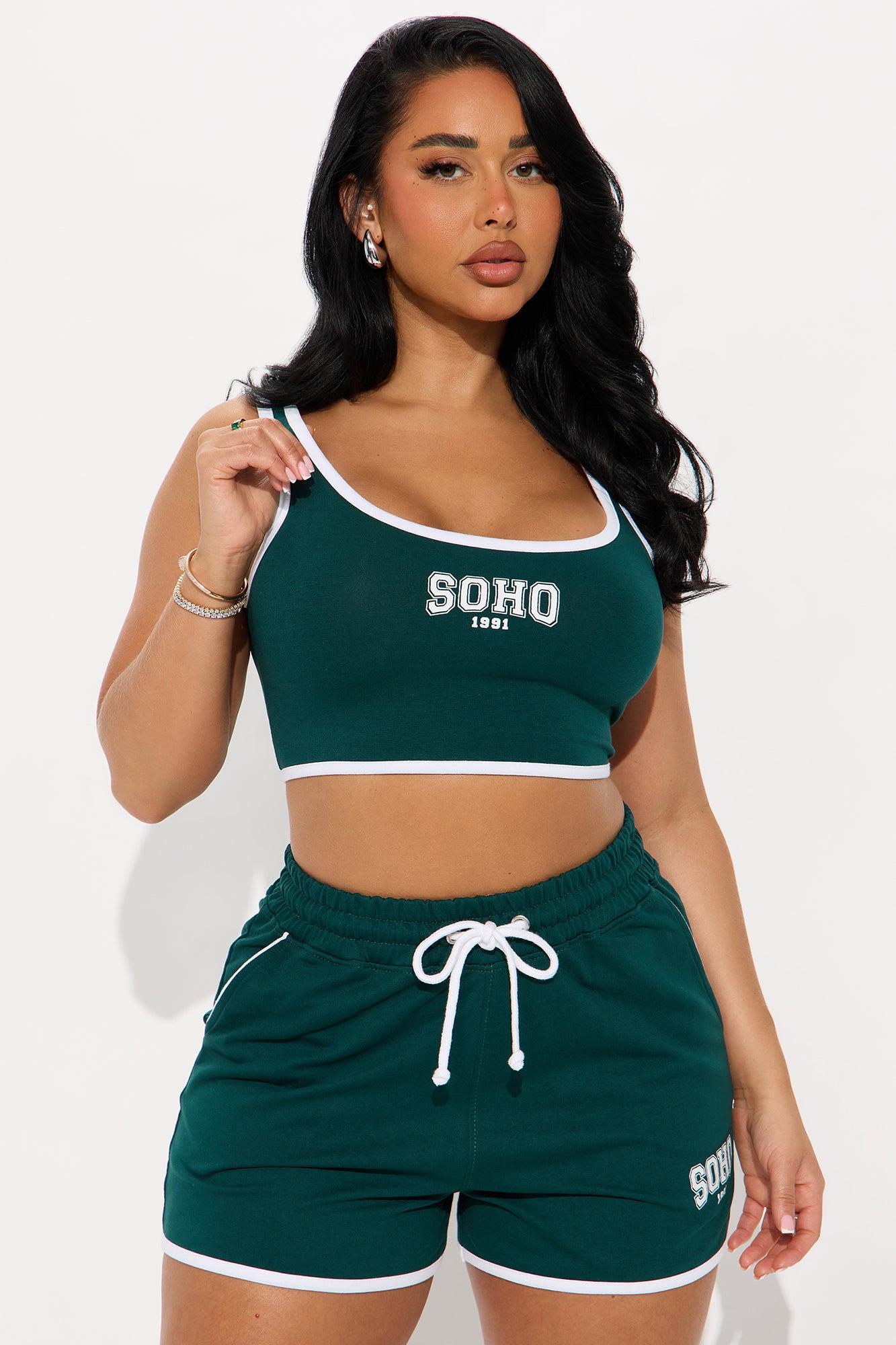 Soho Vibes Short Sets - Hunter Product Image