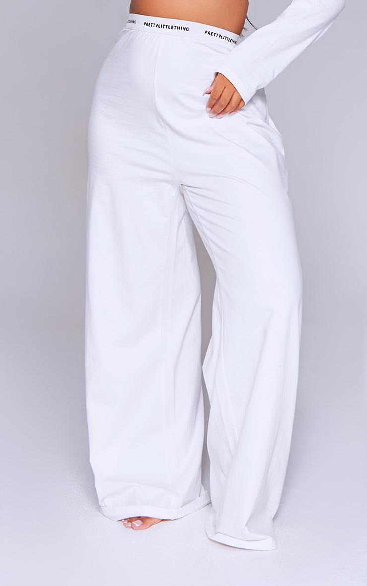 PRETTYLITTLETHING Tape Cream PJ Pant Product Image