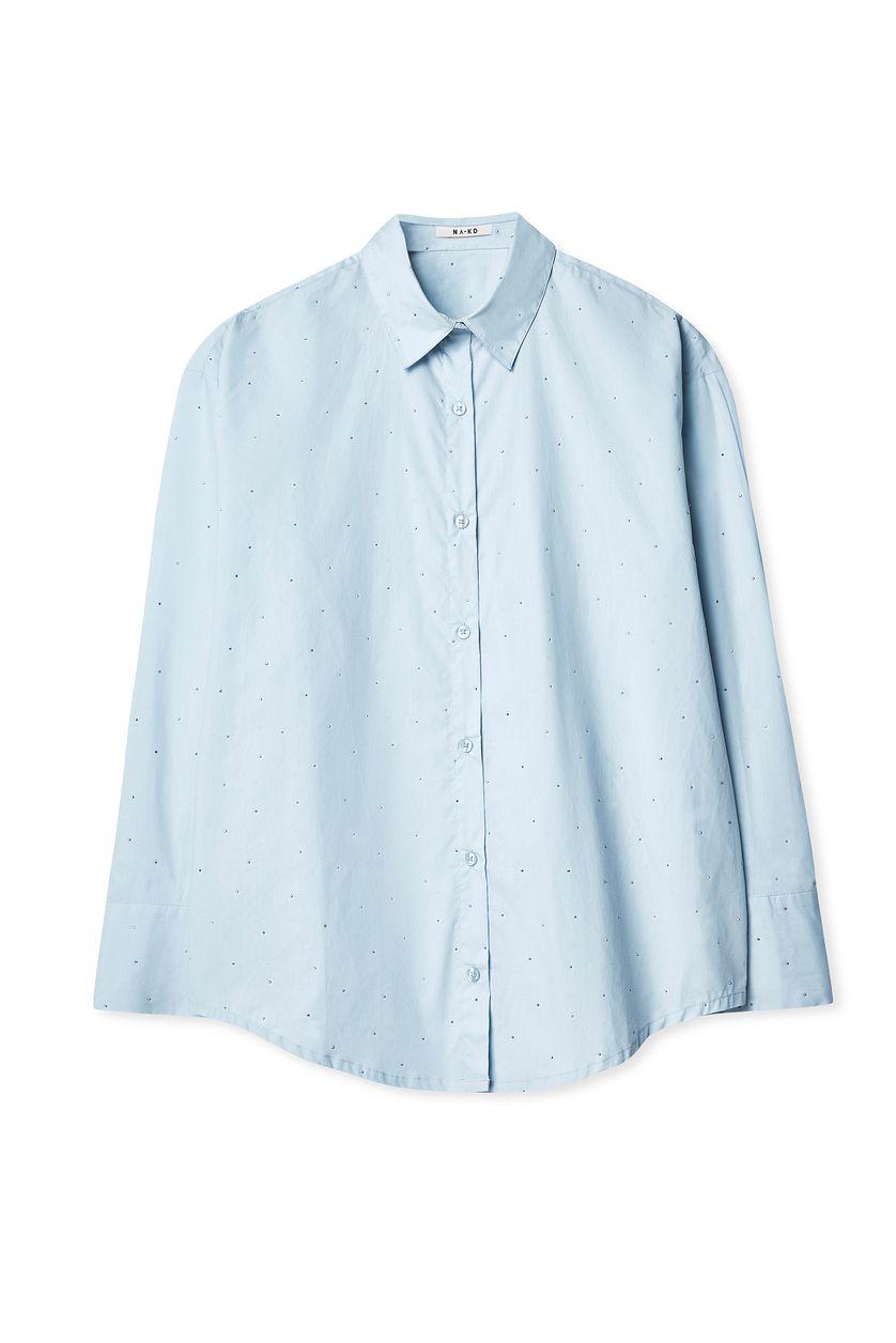 Rhinestone Detail Shirt Product Image