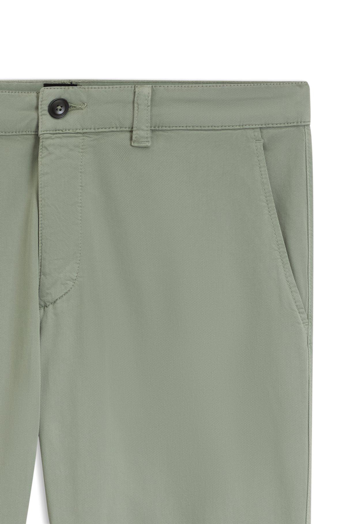 Tapered-fit chinos in a structured cotton Product Image