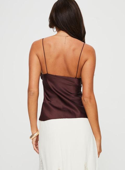 Mariah Cami Top Brown Product Image