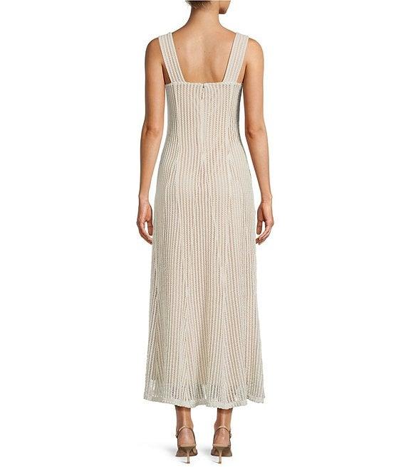 Antonio Melani Erina Crochet Lace Square Neck Sleeveless Dress Product Image