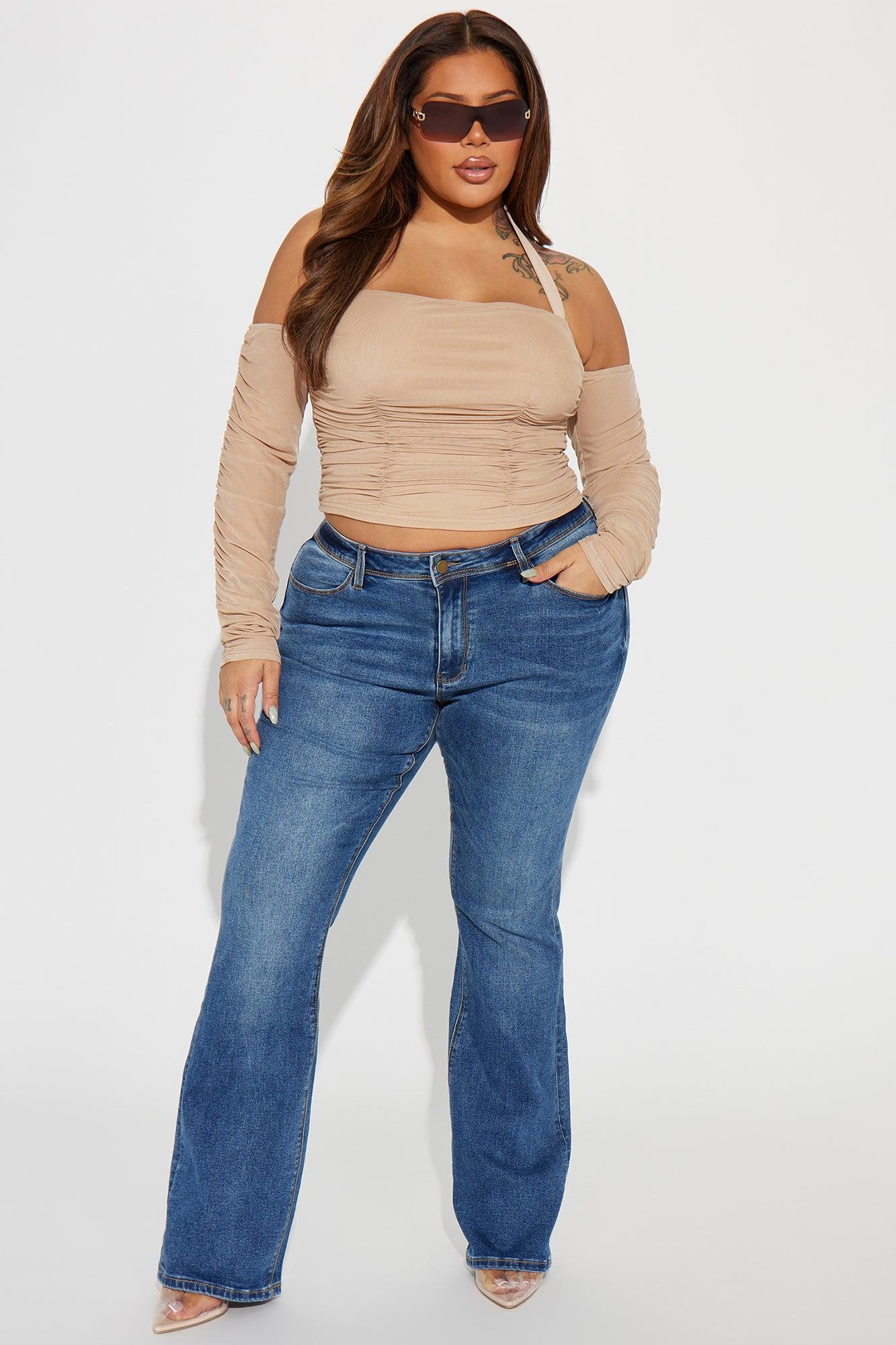Lost Without You Soft Stretch Bootcut Jeans - Dark Wash Product Image