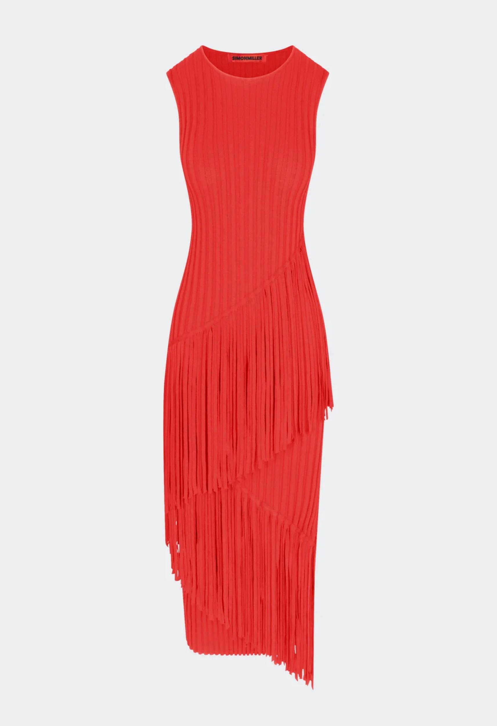 Simon Miller Spiral Dress in Red Product Image
