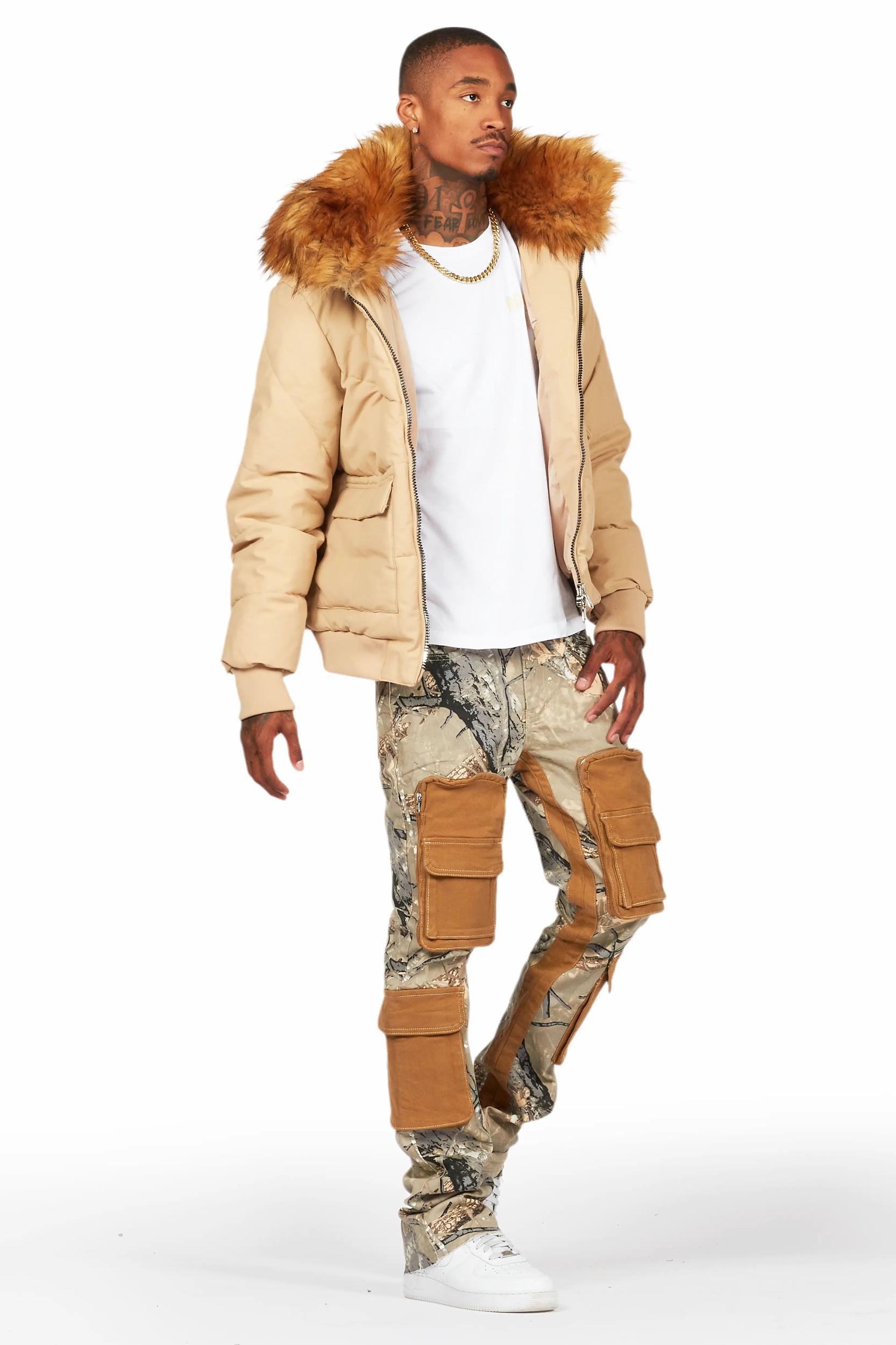 Boys Petter Beige Baggy Fit Jean Boys Product Image