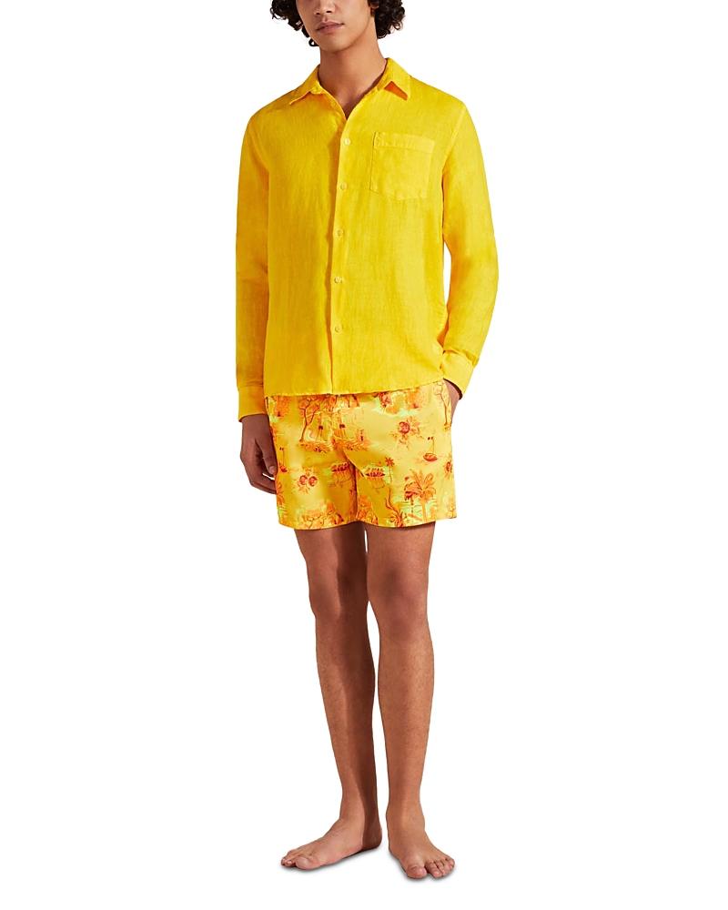 Vilebrequin Men's Solid Linen Shirt Product Image