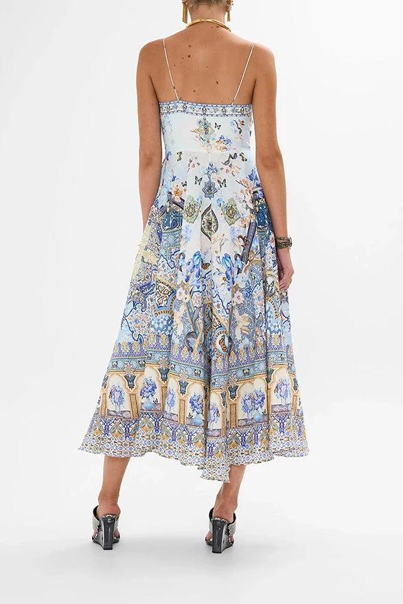 CAMILLA Long Dress With Tie Front-SALE Product Image