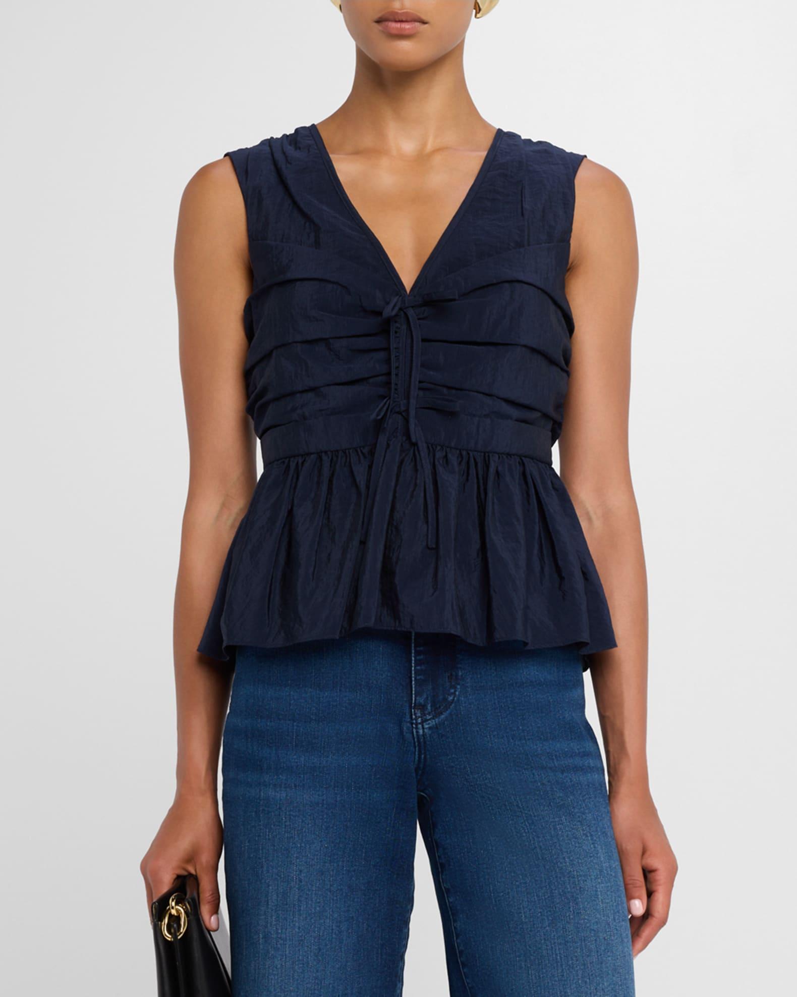 Sina Ruched Sleeveless Top  Product Image