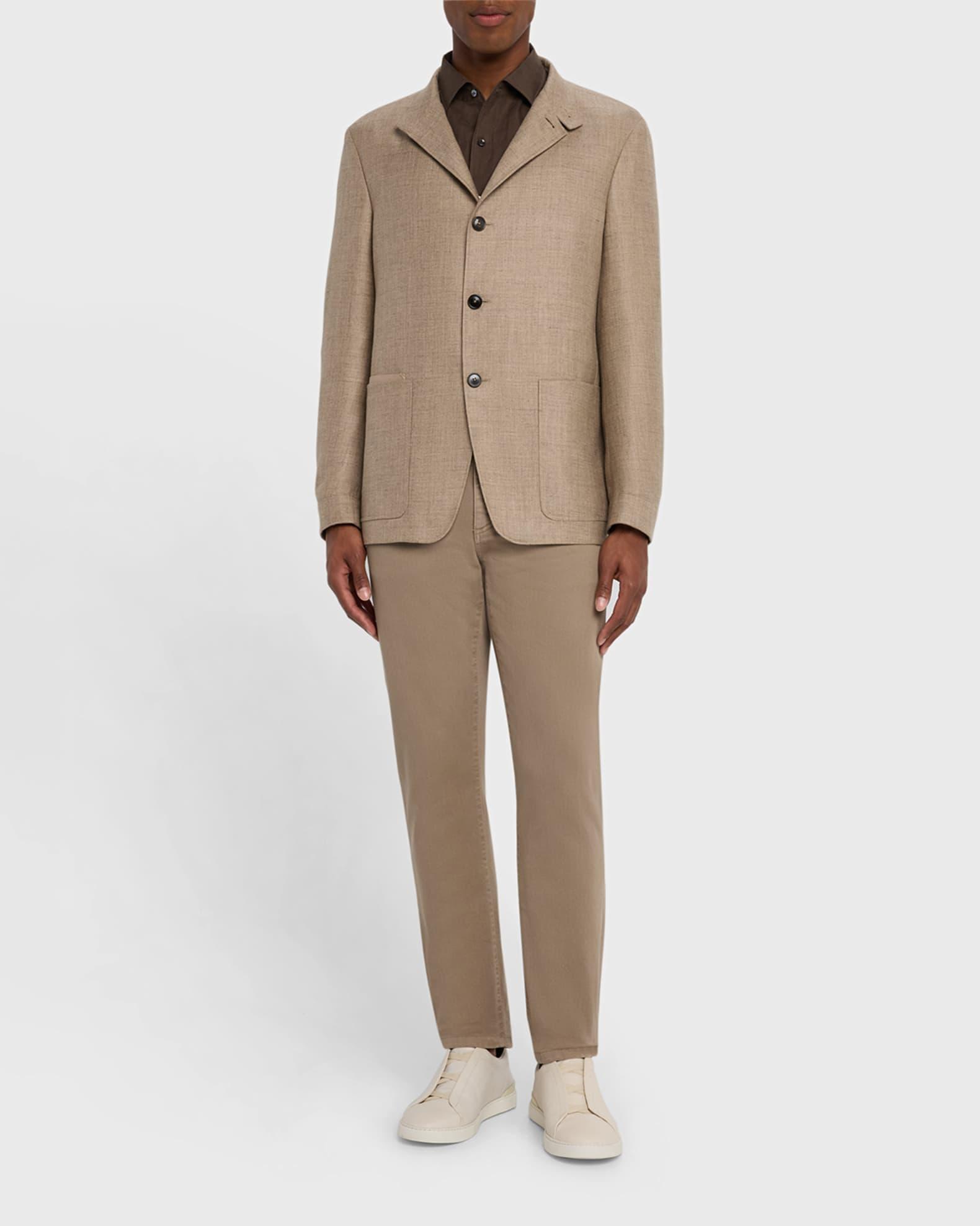 Men's Cashmere-Blend Basketweave Blazer Product Image