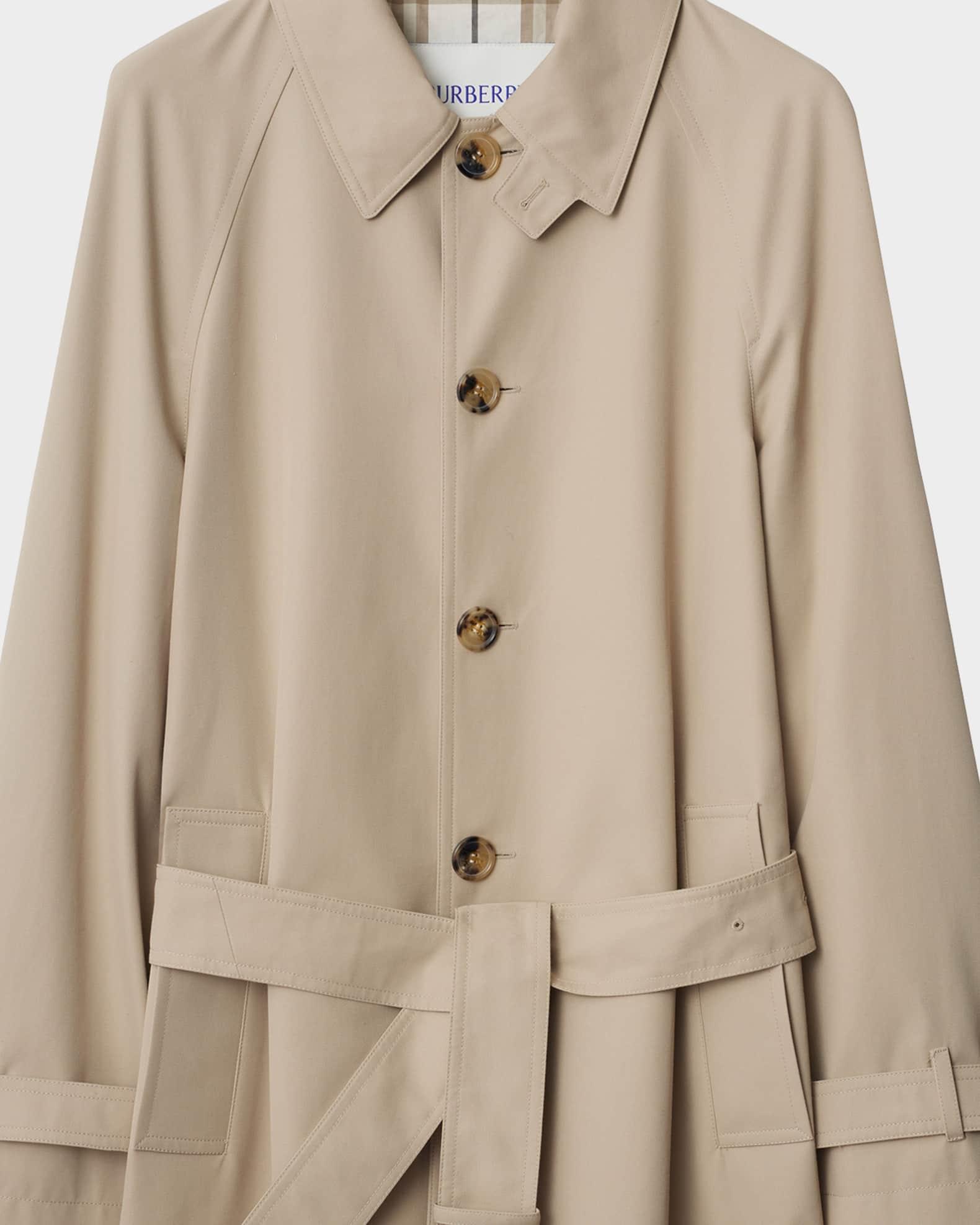 Men's Long Gabardine Car Coat Product Image