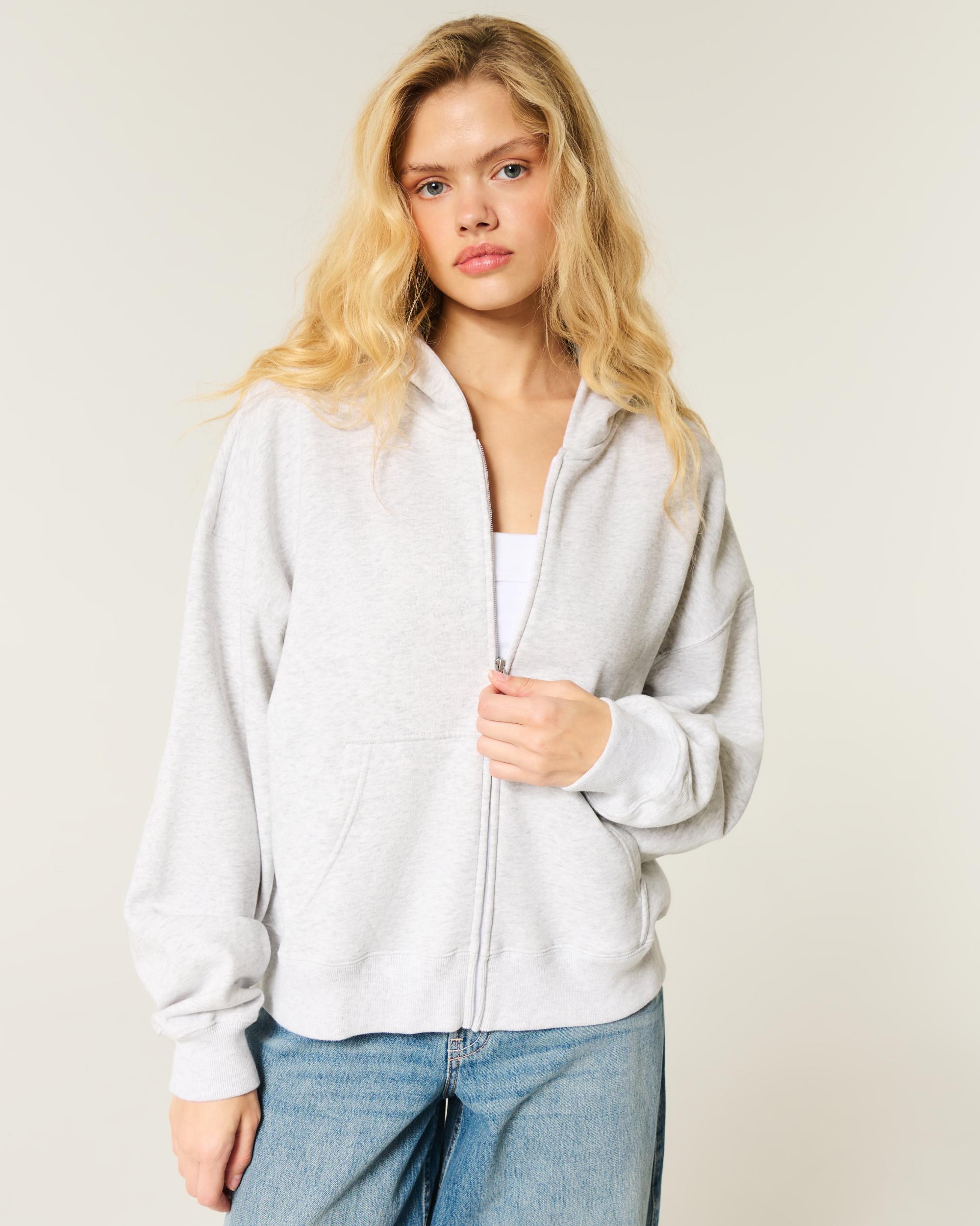 Oversized Zip-Up Hoodie Product Image
