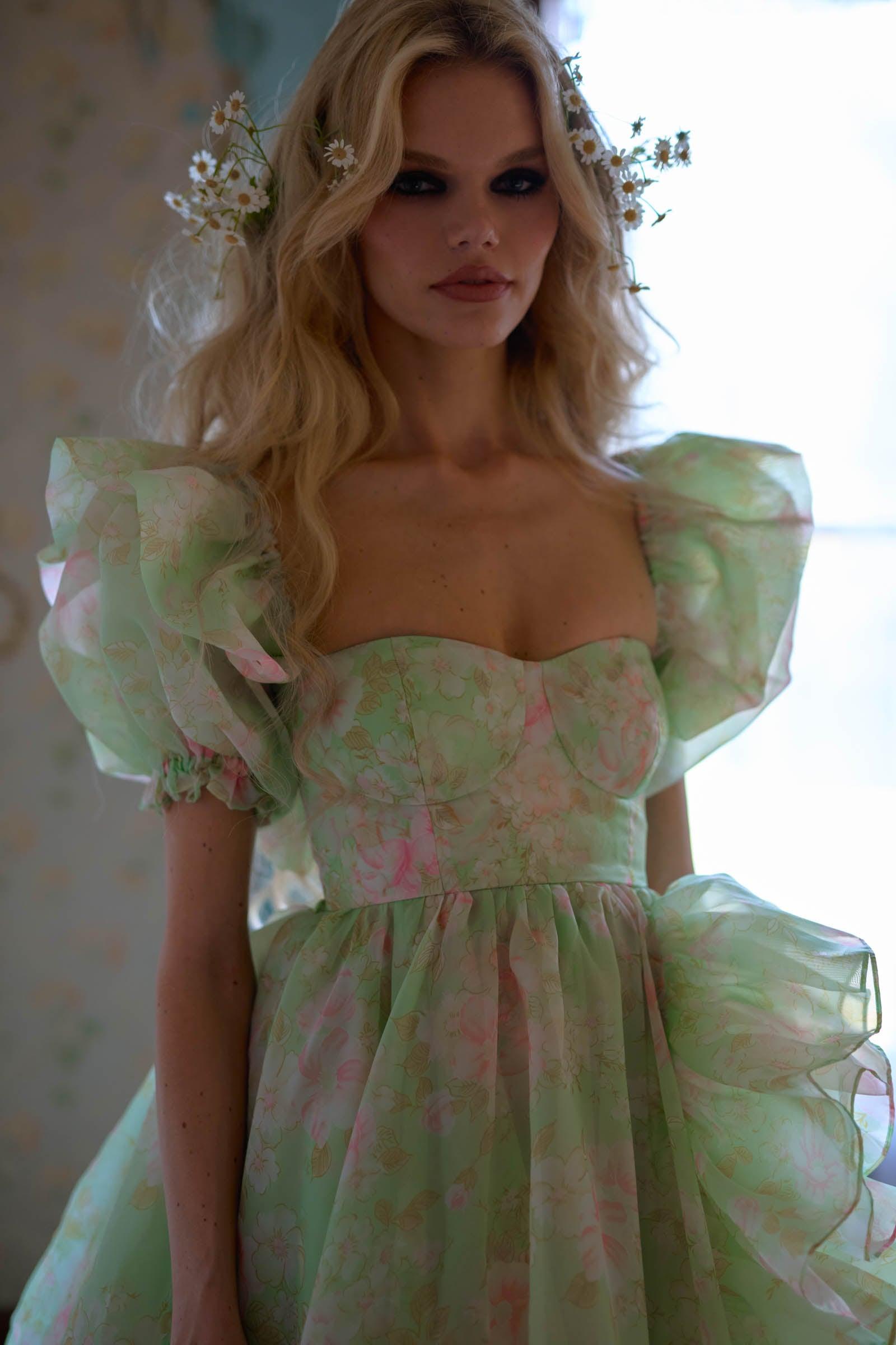 The Acid Trip In Bloom Bridal Gown Product Image