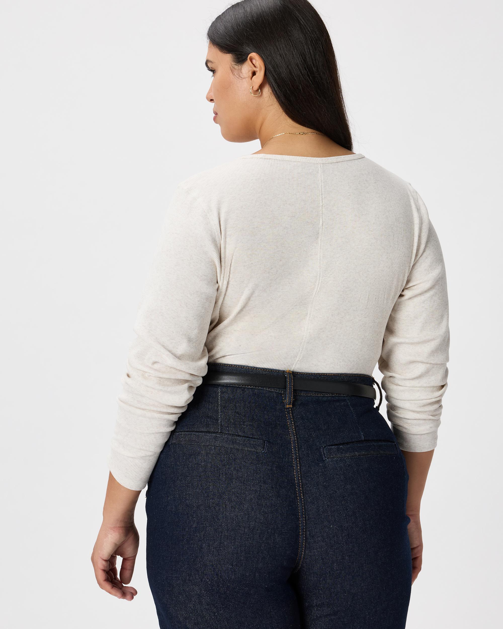 Quince | Women's Micro-Rib Long Sleeve T-Shirt Size XS, Organic Cotton Product Image