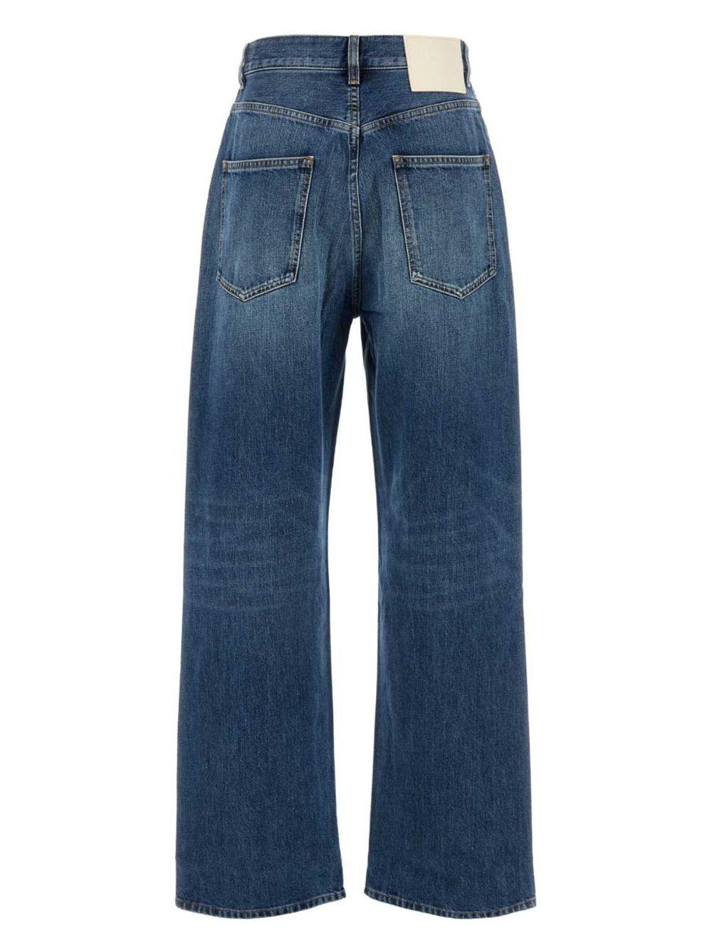 wide-leg cotton jeans Product Image