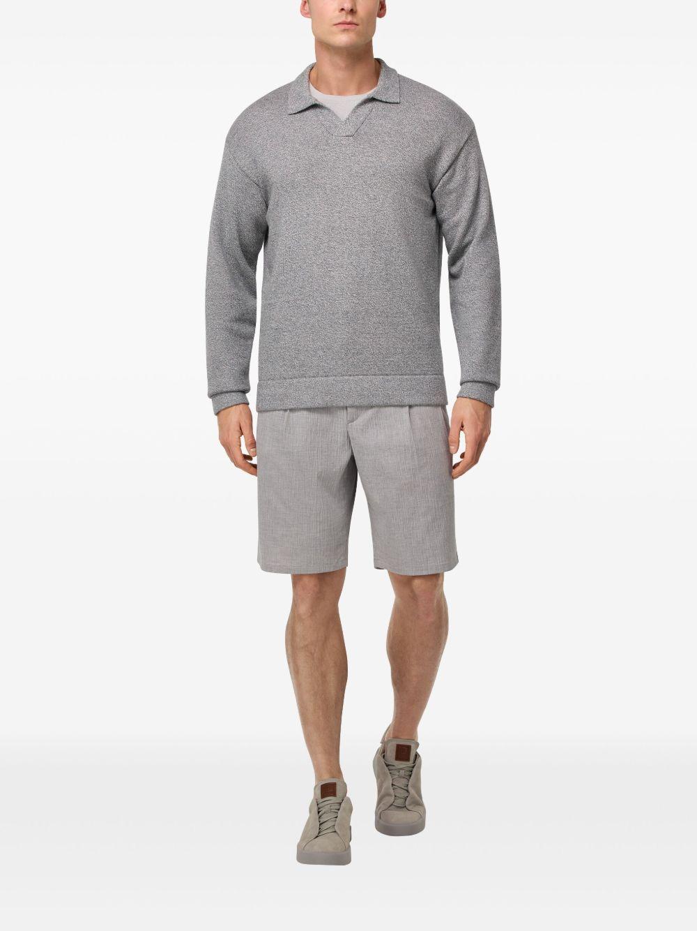 knitted polo shirt Product Image