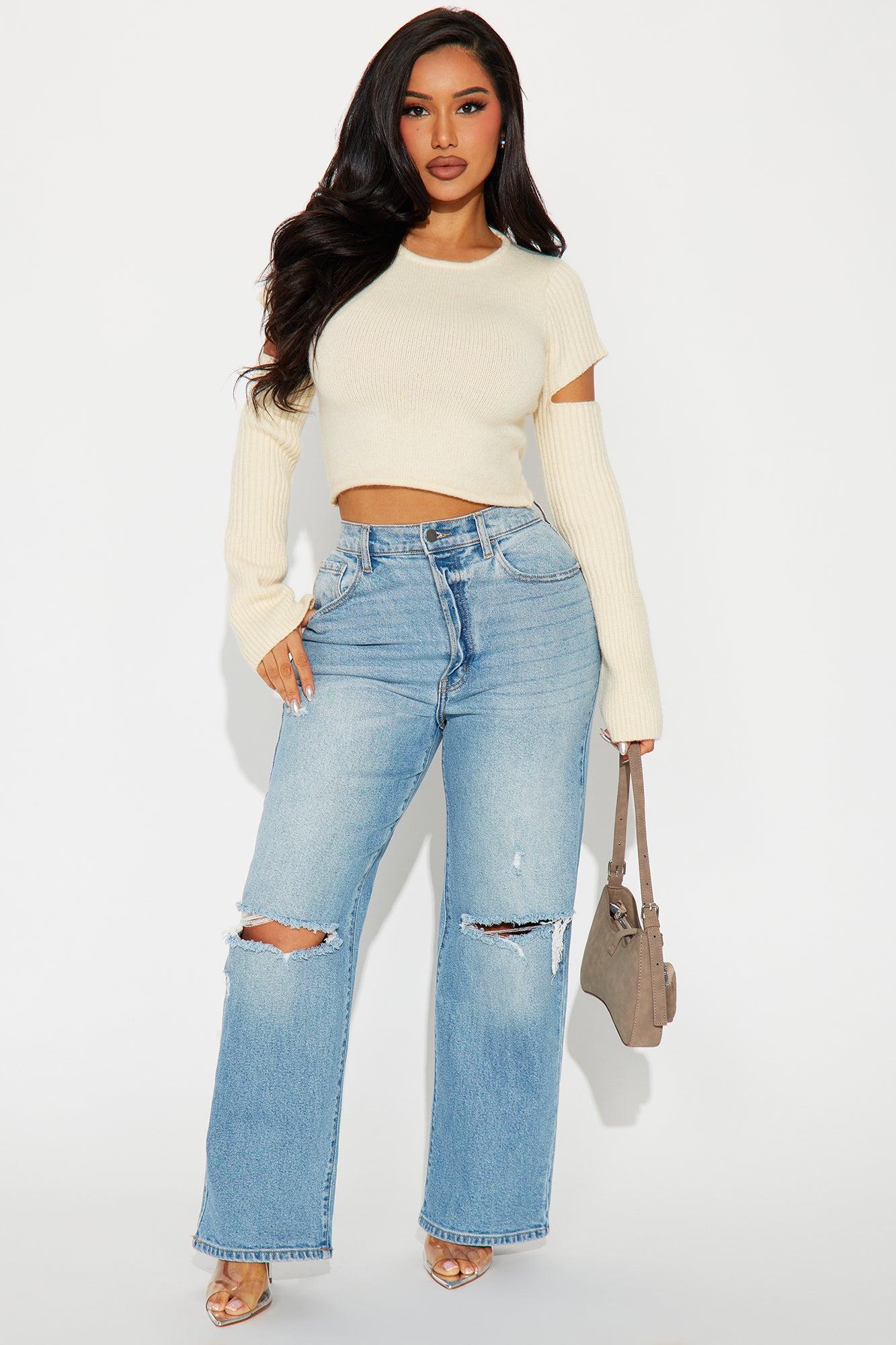 Trend Setter Sweater - Cream Female Product Image