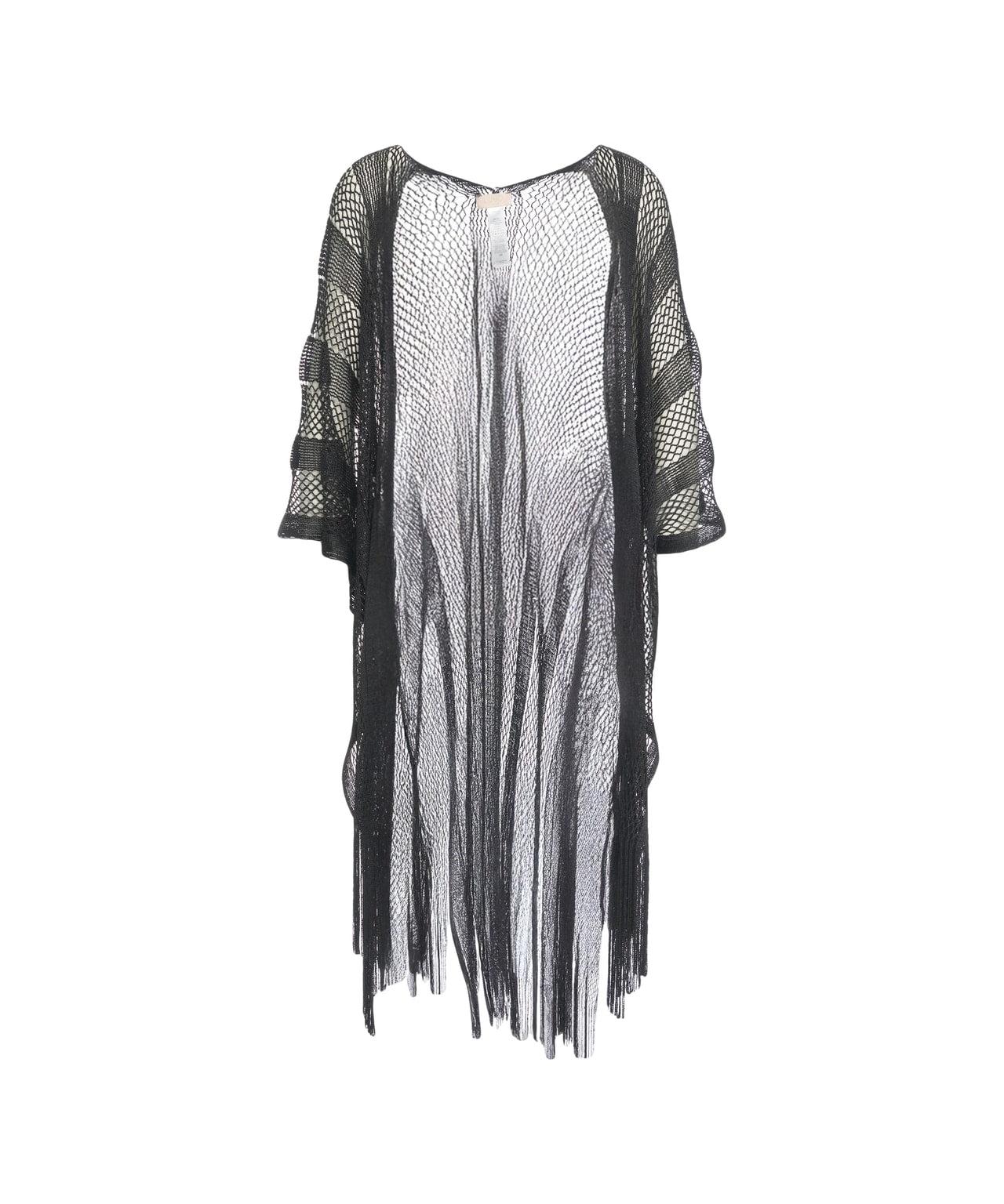Poncho with fringes Product Image