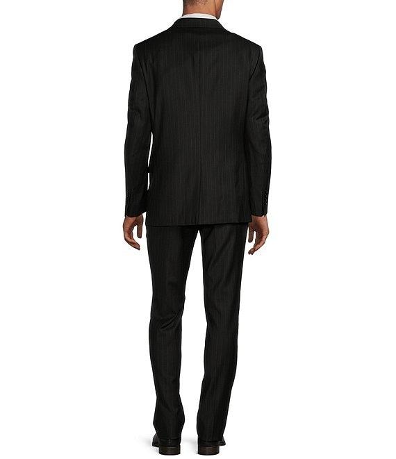 Hickey Freeman Classic Fit Pleated Stripe Pattern 2-Piece Suit Product Image