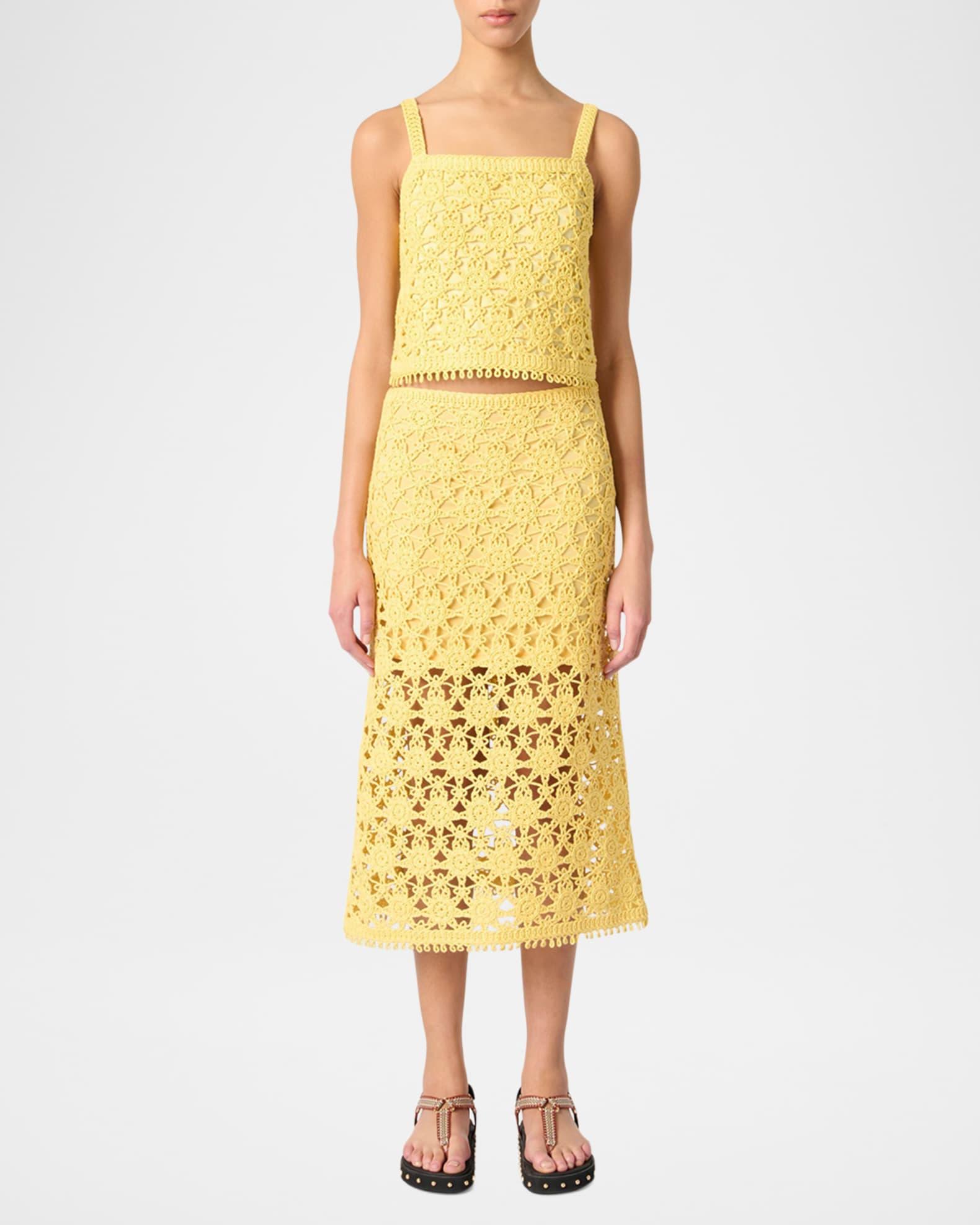 Jully Crochet Midi Skirt Product Image