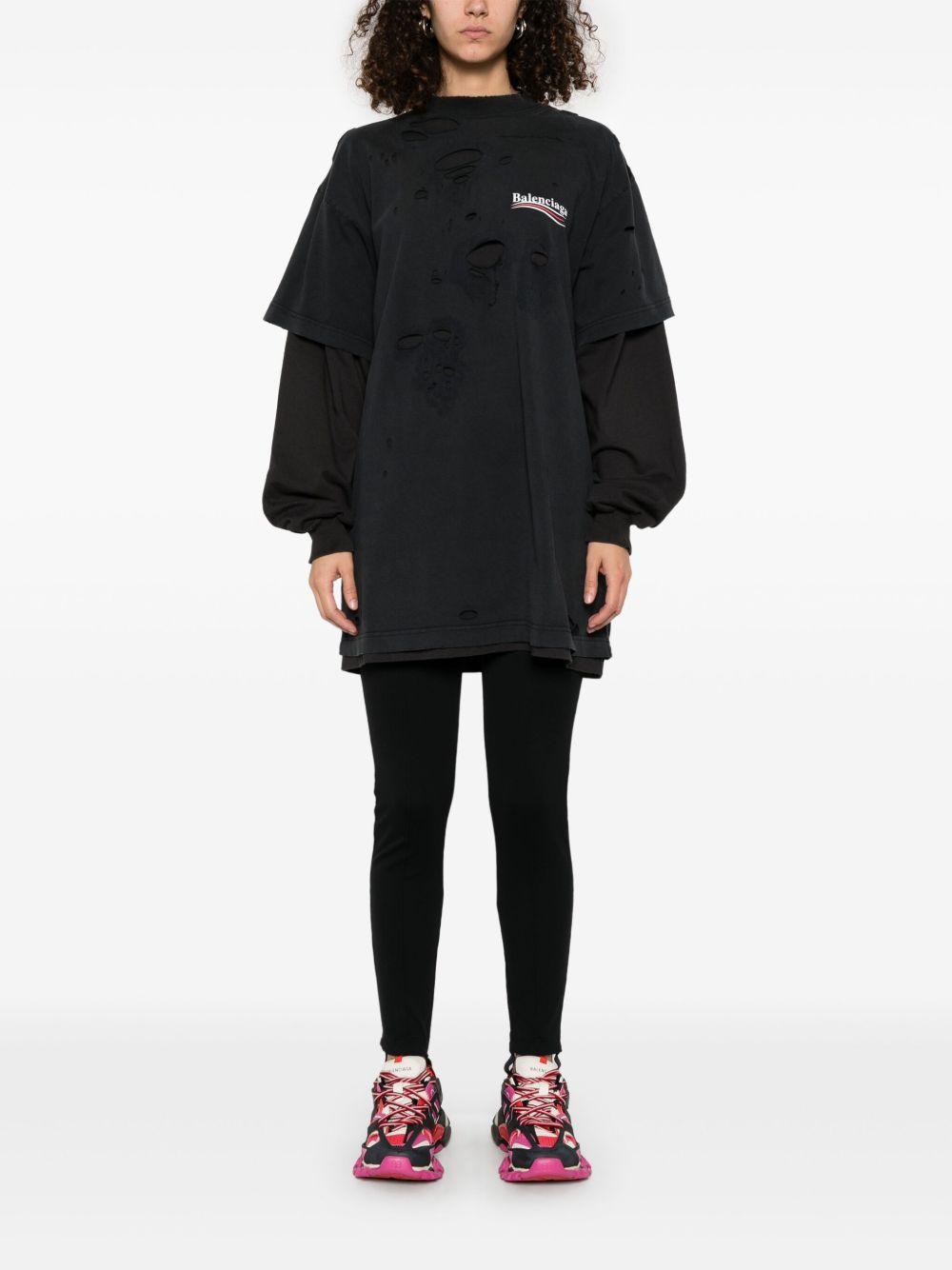 destroyed layered T-shirt  Product Image