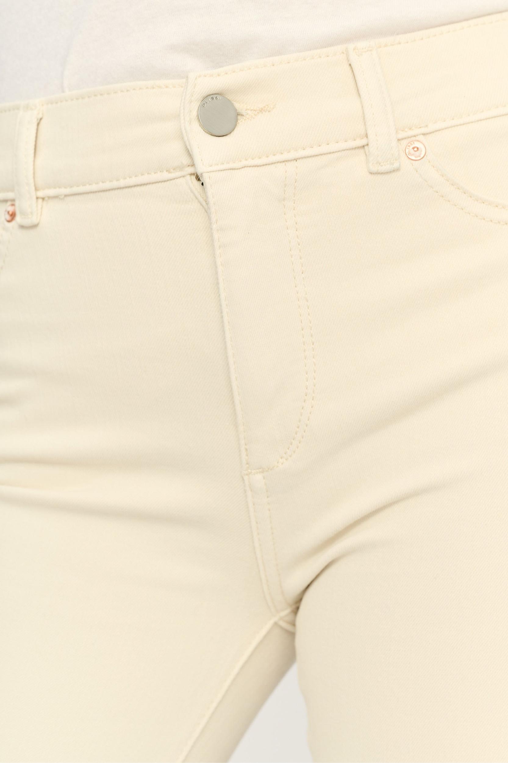 Mara Straight Mid Rise Instasculpt 27" Jeans - Flax Cuffed Product Image