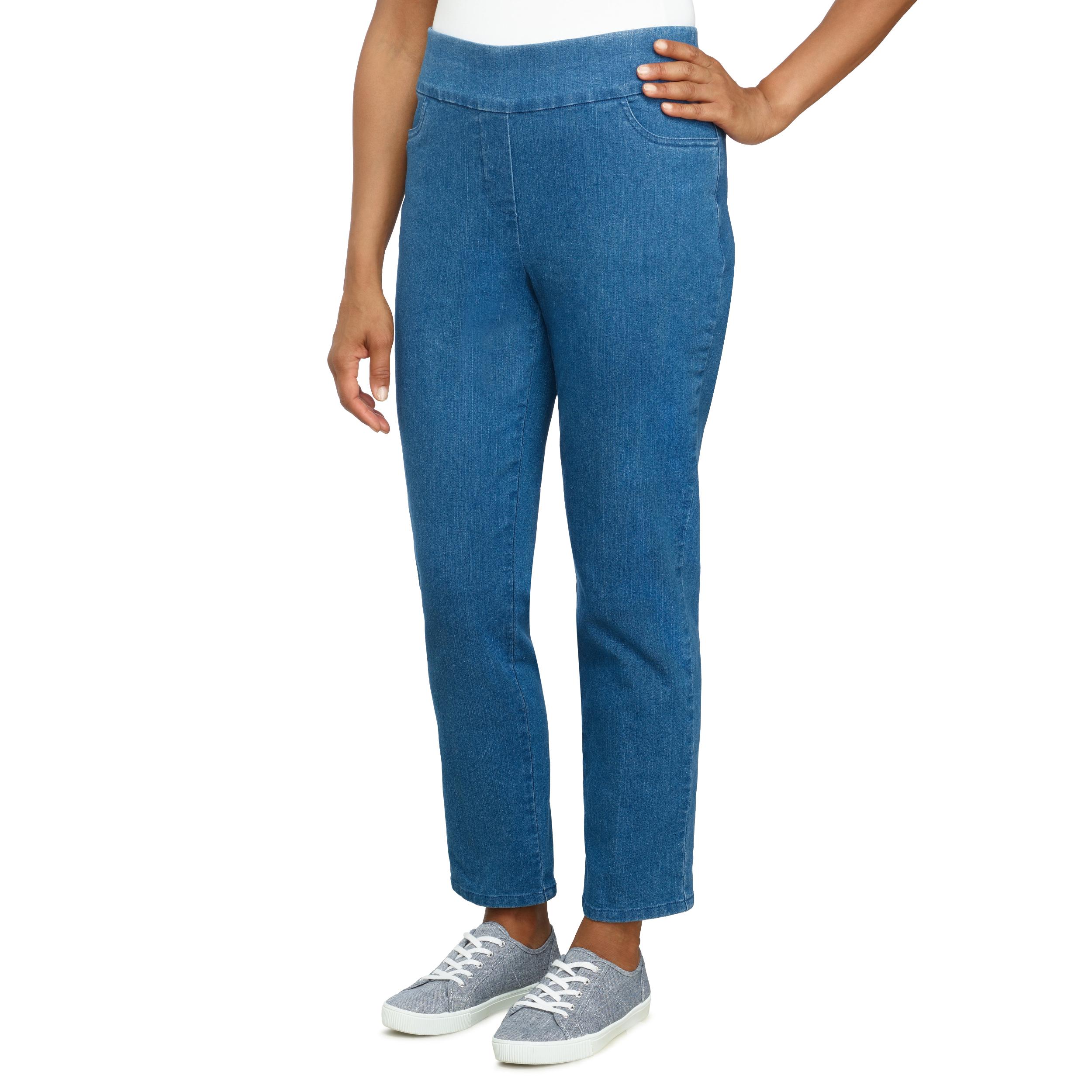 Alfred Dunner Women's Super Stretch Mid- Rise Average Length Pant Product Image