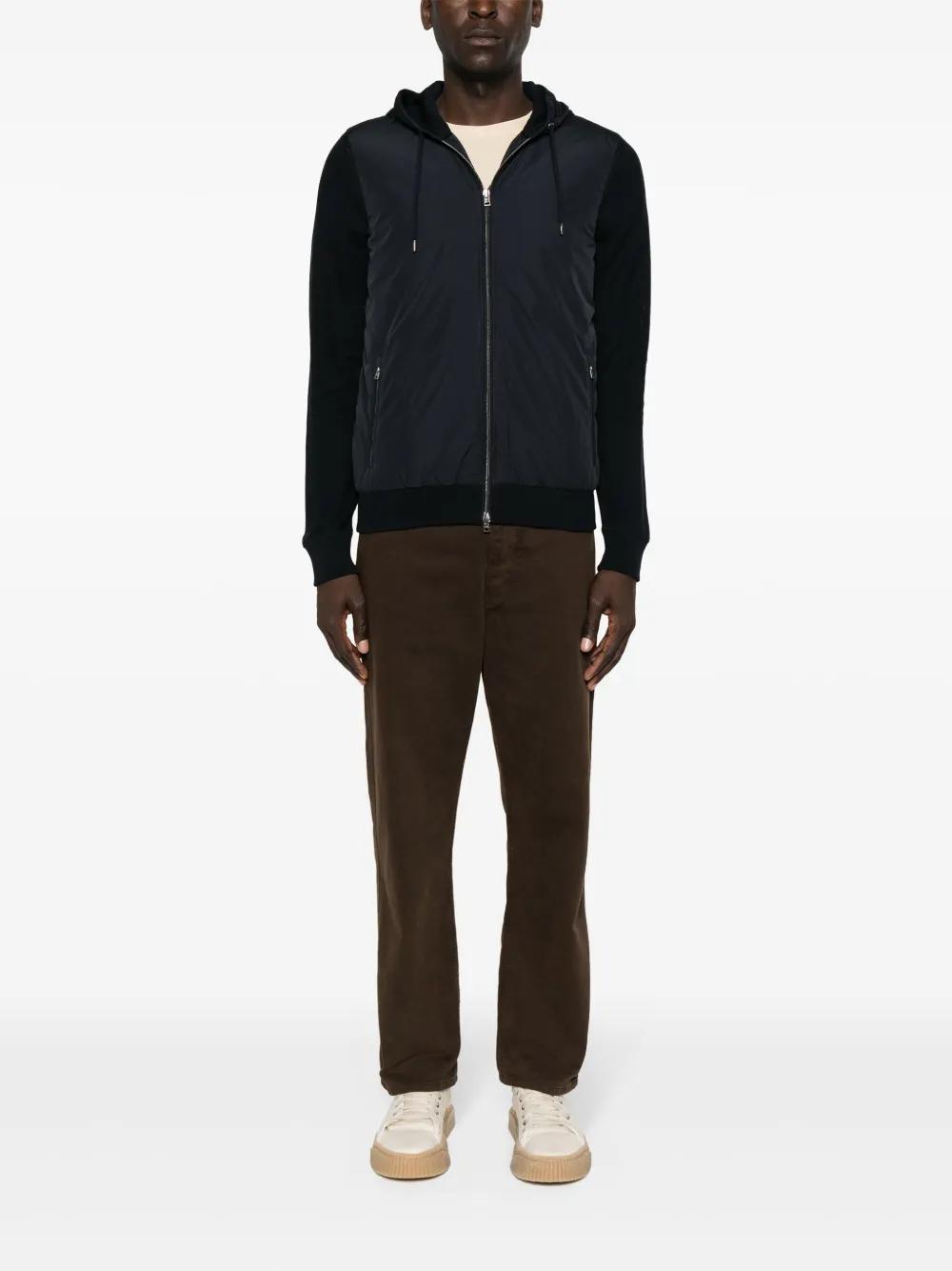 contrast-panel piqué jacket Product Image