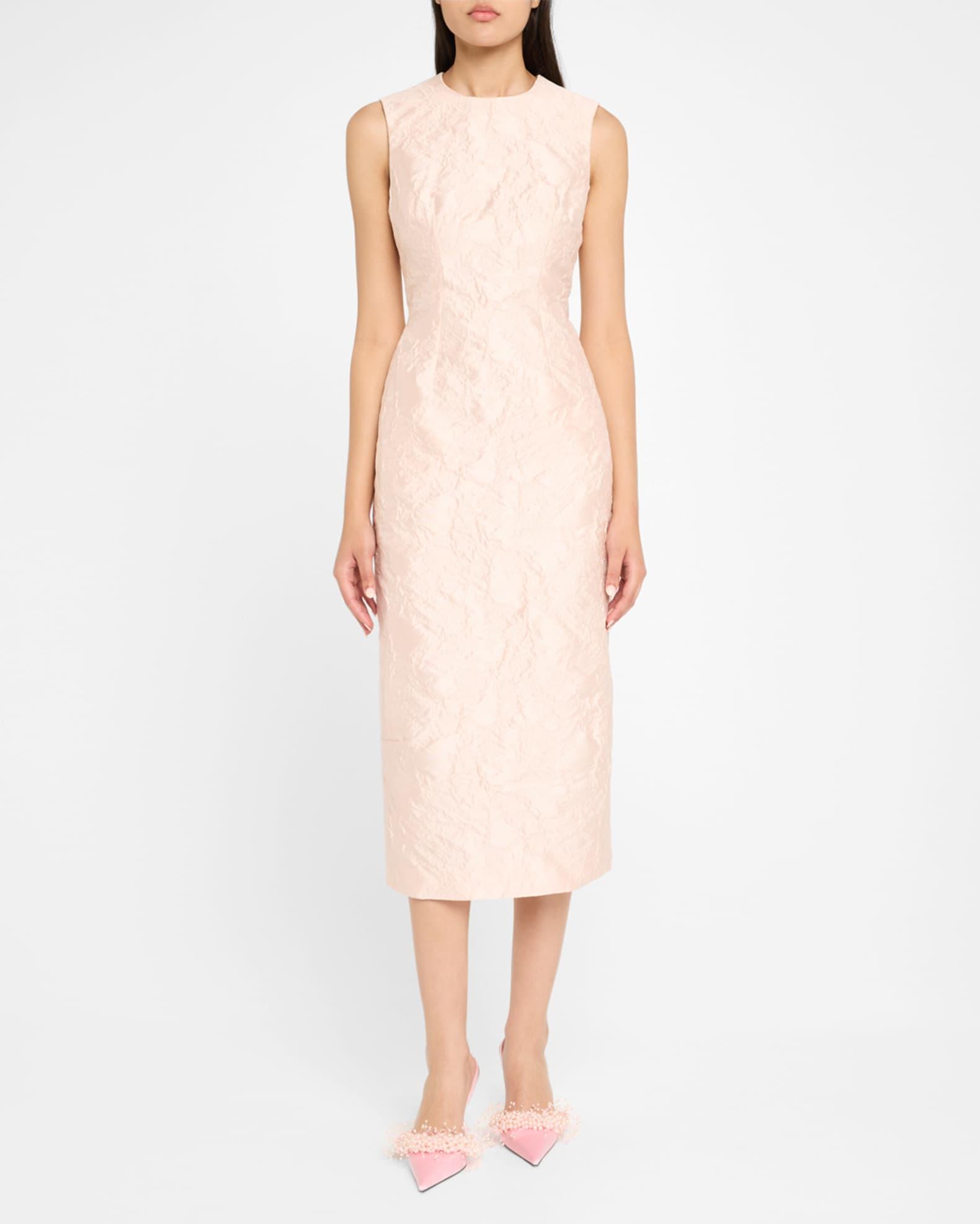 Floating Pearly Satin Slingback Pumps Product Image