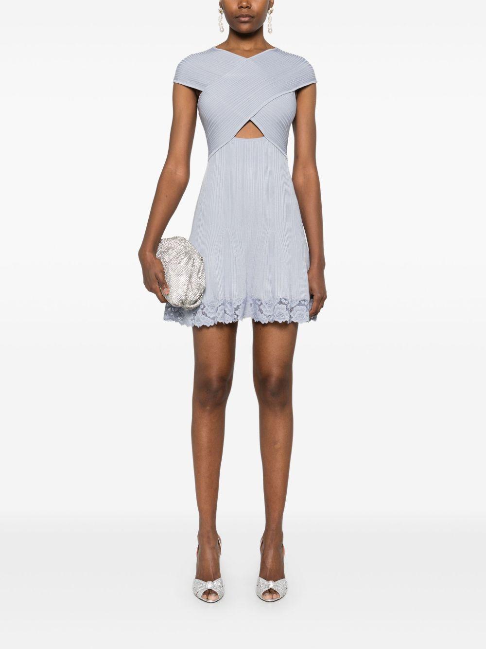 lace-hem mini dress Product Image