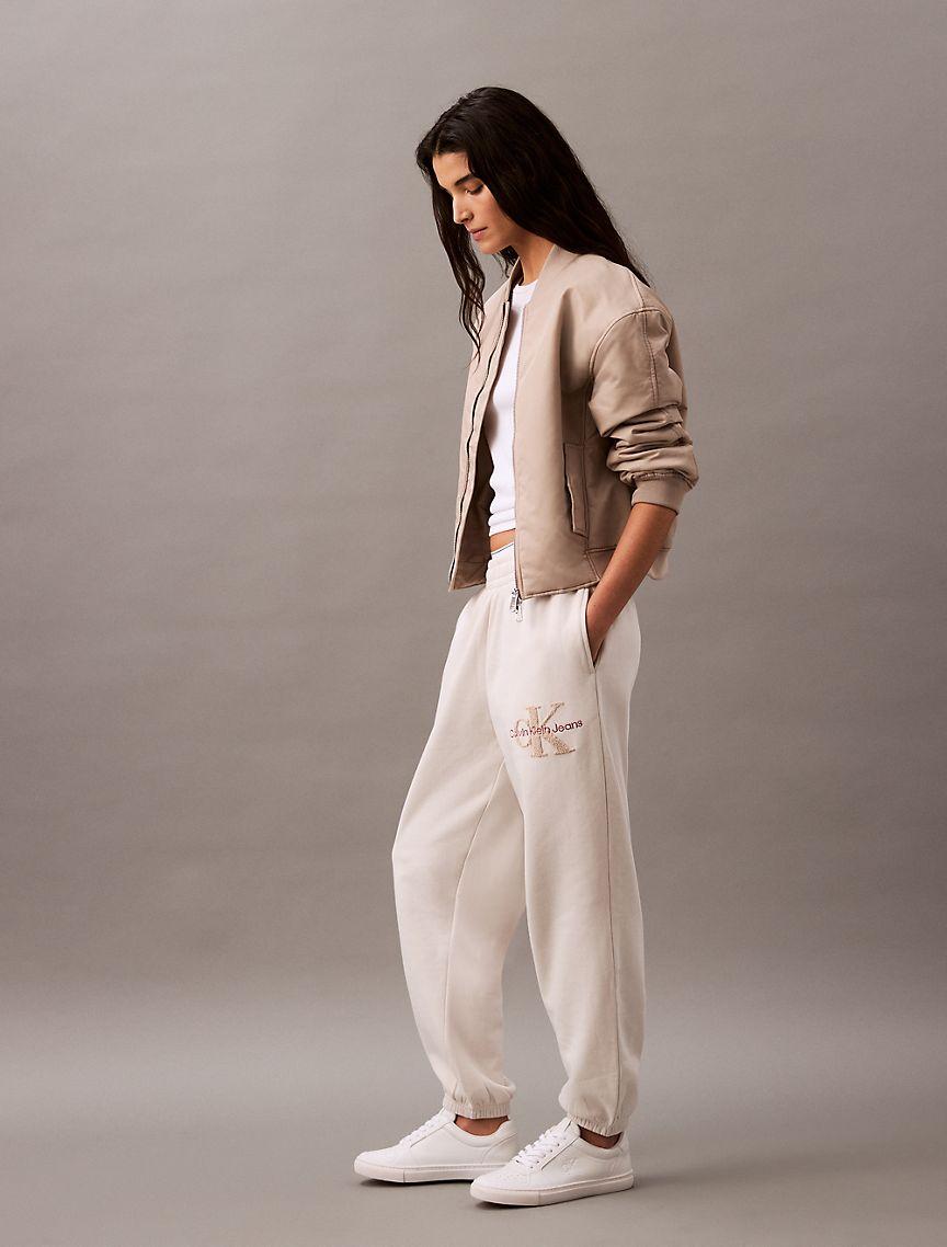 Chenille Monogram Logo Fleece Joggers Product Image