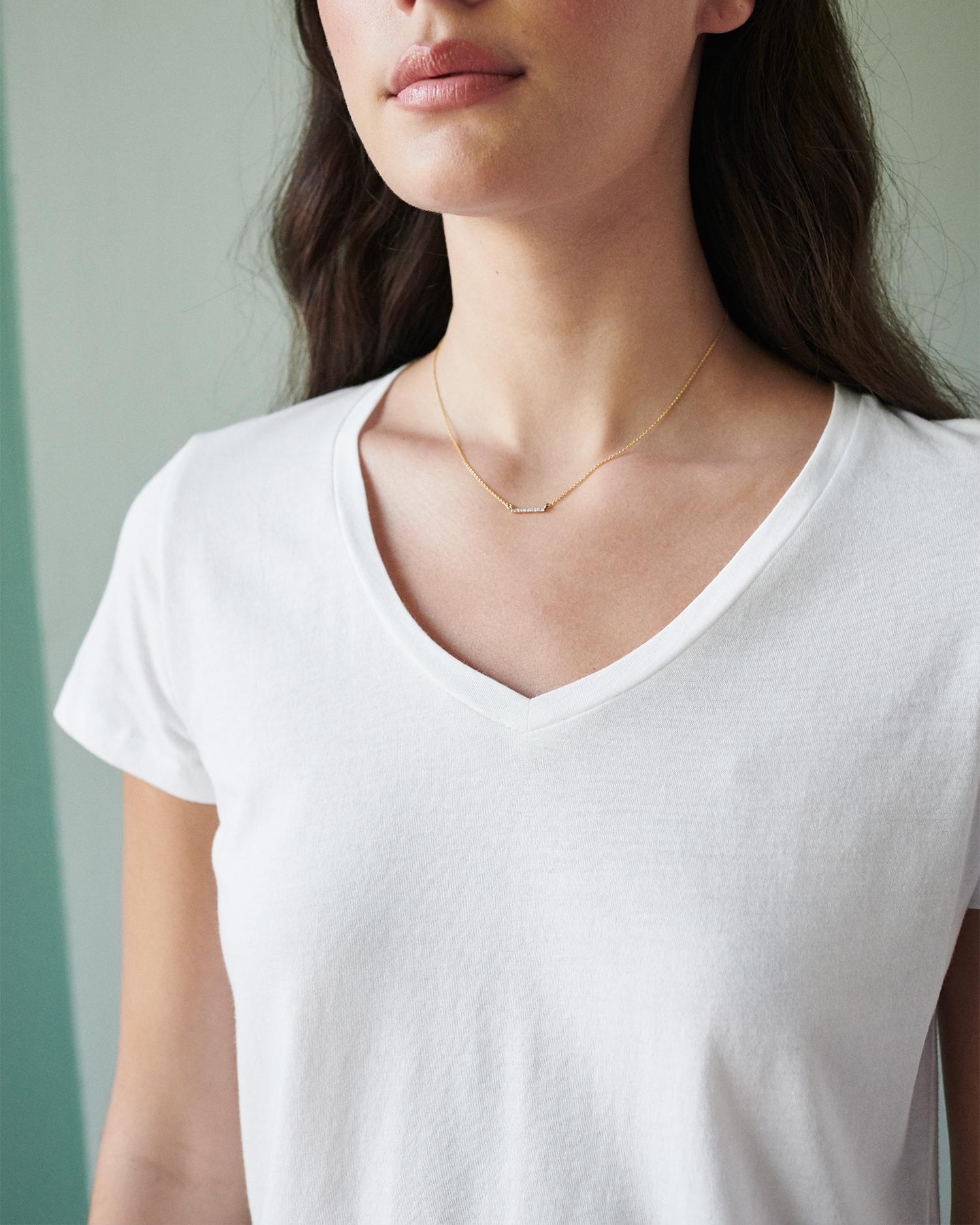 Quince | Women's Cotton Modal V Neck T-Shirt Cotton/Modal Product Image