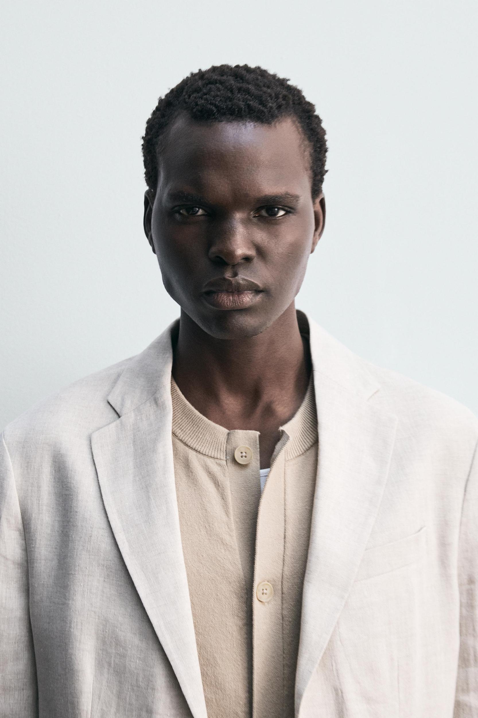 100% LINEN SUIT BLAZER Product Image