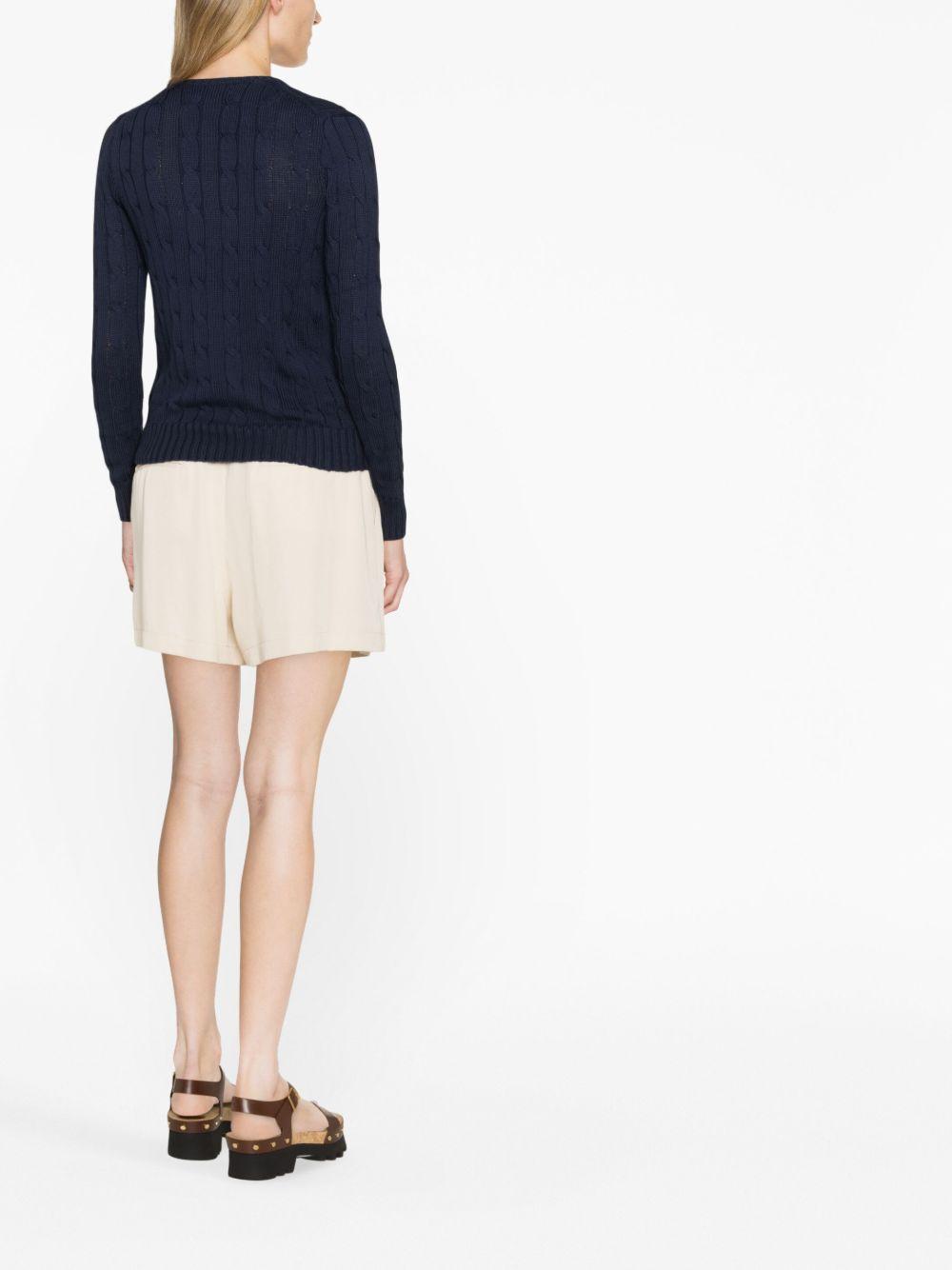 Kimberly Polo Pony cable-knit jumper Product Image