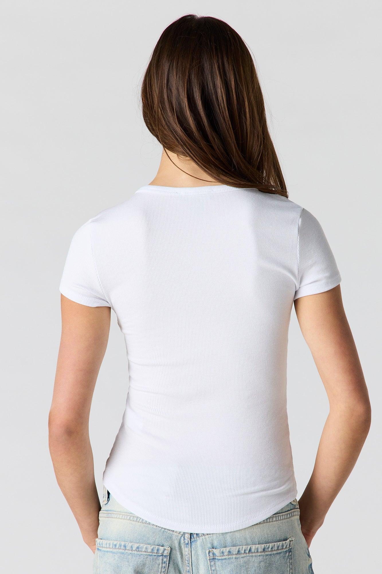 Classic Ribbed T-Shirt Female Product Image